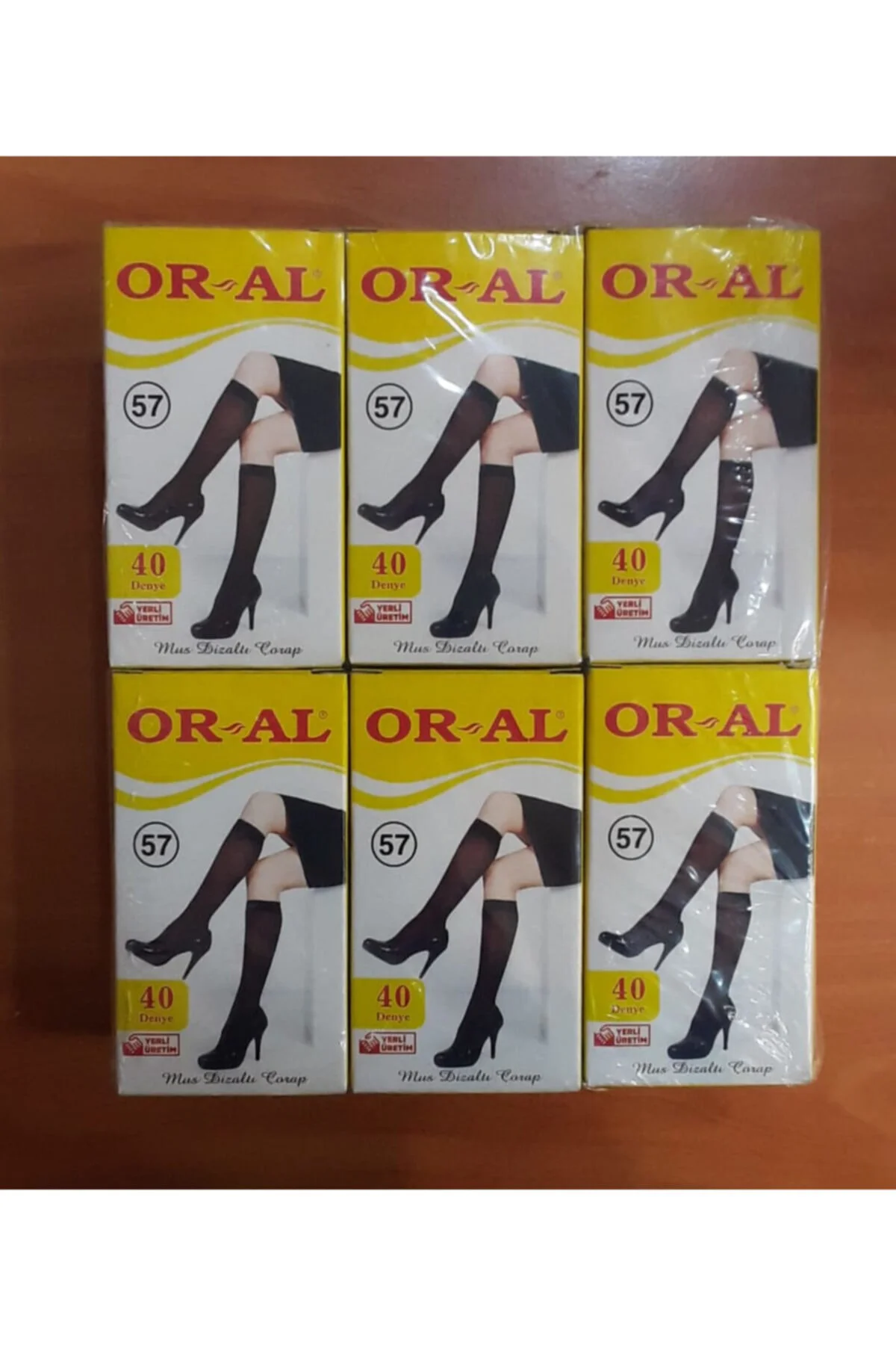 12 Adet ORARTEKS 40 Den Mus Dizaltı Çorap