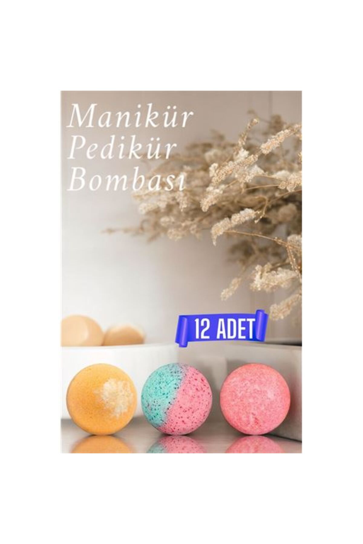 Modacar 12 Adet Pedikür Manikür Banyo Bombası Topu