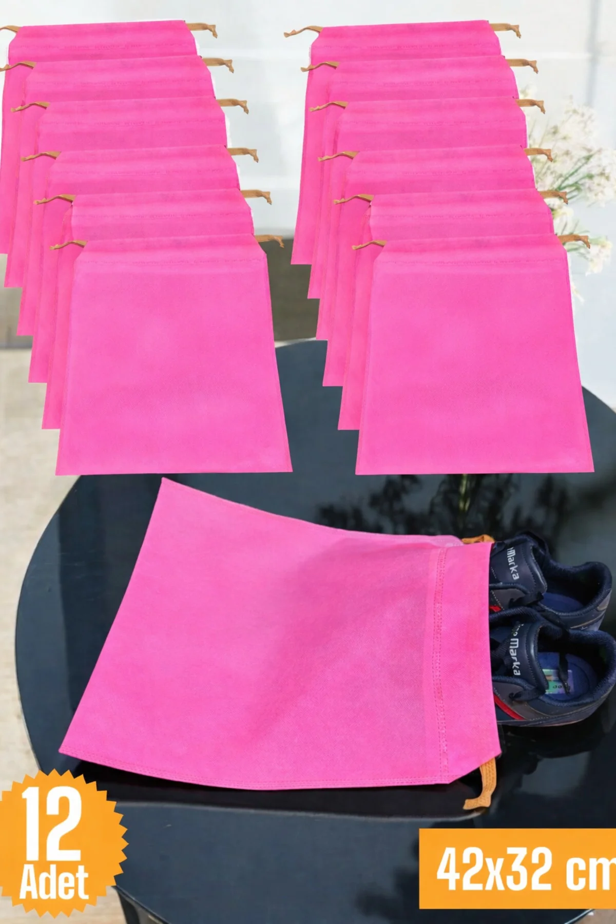 12 Adet Pembe Büzgülü Ayakkabı Saklama Çantası Seyahat Hurcu Çok Amaçlı Dolap Çekmece Valiz Düzenleyici 12 Adet Pembe Büzgülü Ayakkabı Saklama Çantası Seyahat Hurcu Çok Amaçlı Dolap Çekmece Valiz Düzenleyici