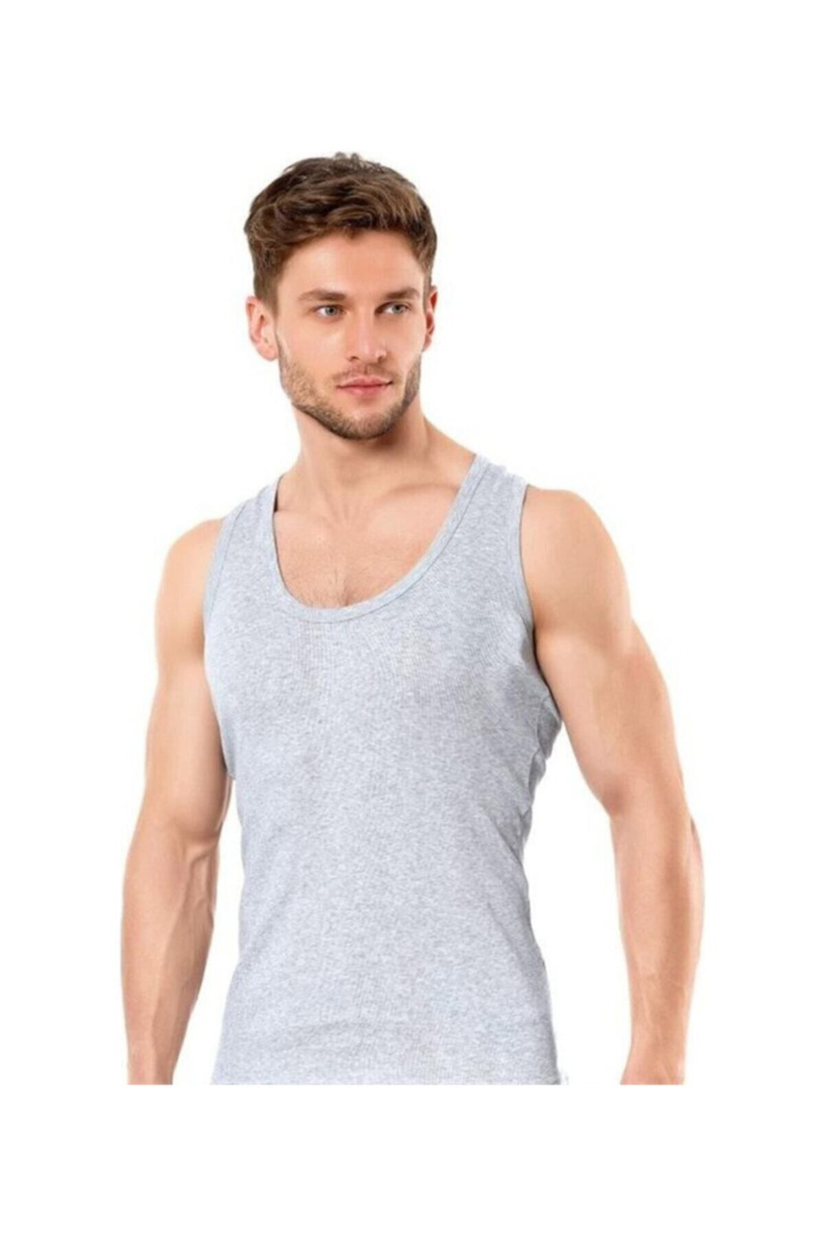 12 Adet Penye Bisiklet Yaka Fanila