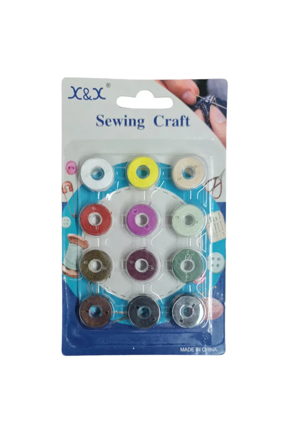 Gigi Panda 12 Adet Renkli İpiyle Ev Tipi Makineler İçin Plastik Masura Gigi Panda 12 Adet Renkli İpiyle Ev Tipi Makineler İçin Plastik Masura