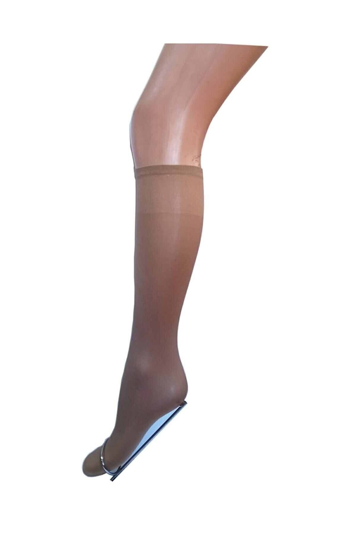 12 Adet Siyah Renk Mikro 50 Dizaltı Çorap