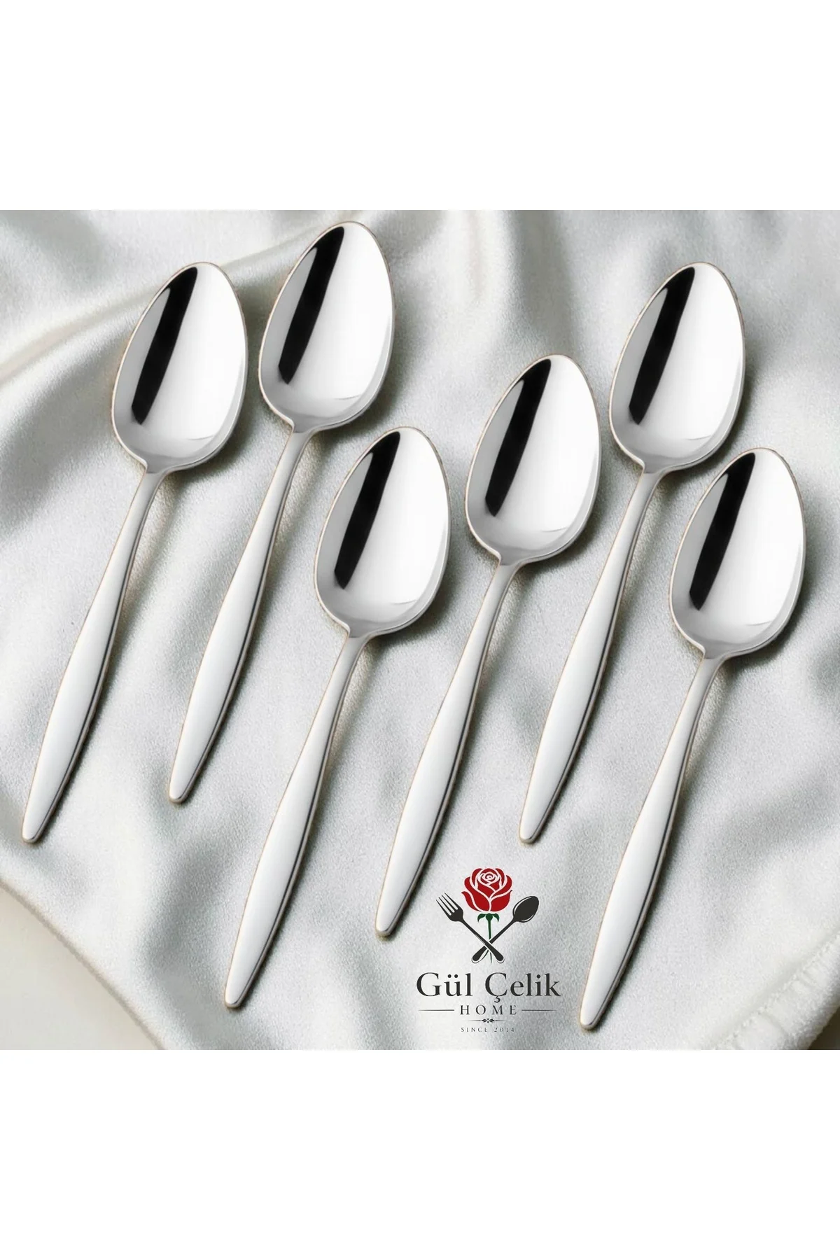 12 Adet Yemek Kaşığı Sivri Model 12 'li (PASLANMAZ ÇELİK) 18/0