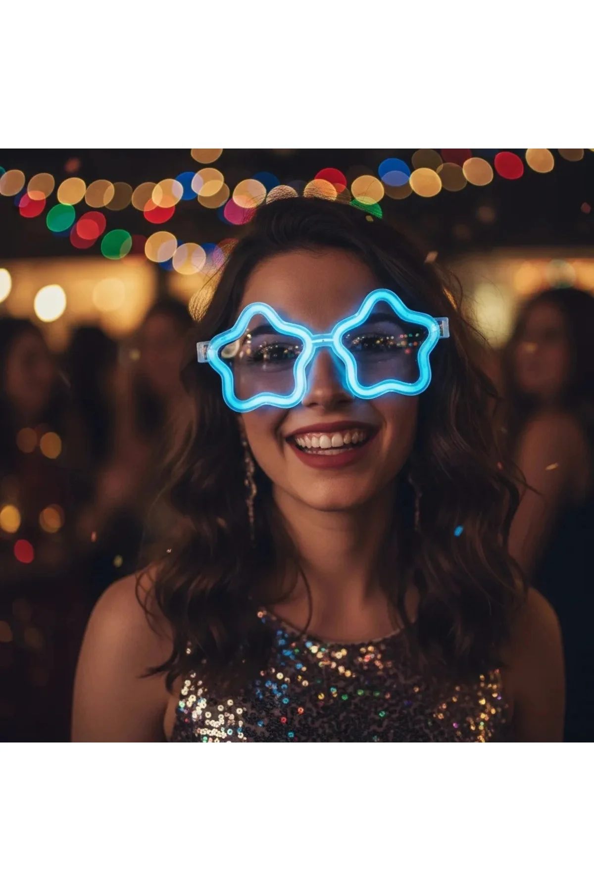 12 Adet Yıldız Glow Gözlük – Glow Partisi Ve Etkinlik İçin - Görsel 2