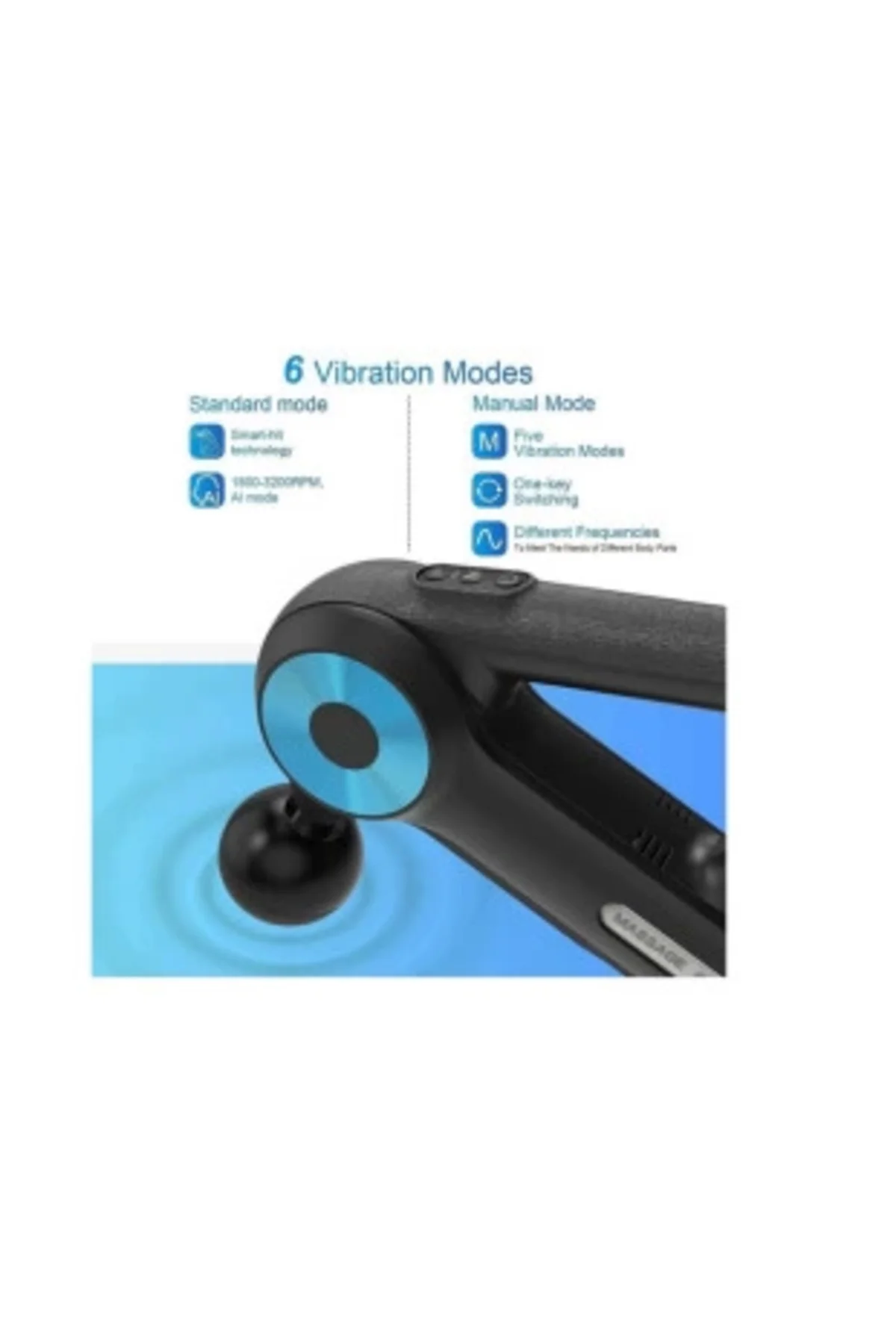 12 Başlıklı Profesyonel Masaj Sı Sporcu Masaj Aleti Seti 6 Hızlı 