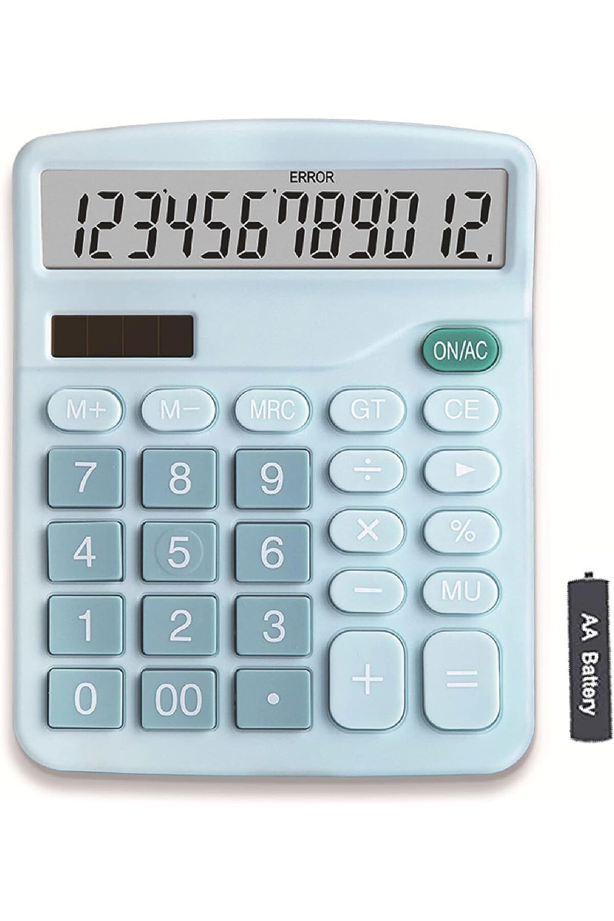 12-bit Güneş Enerjili Standart İşlevli Elektronik Hesap Makinesi 