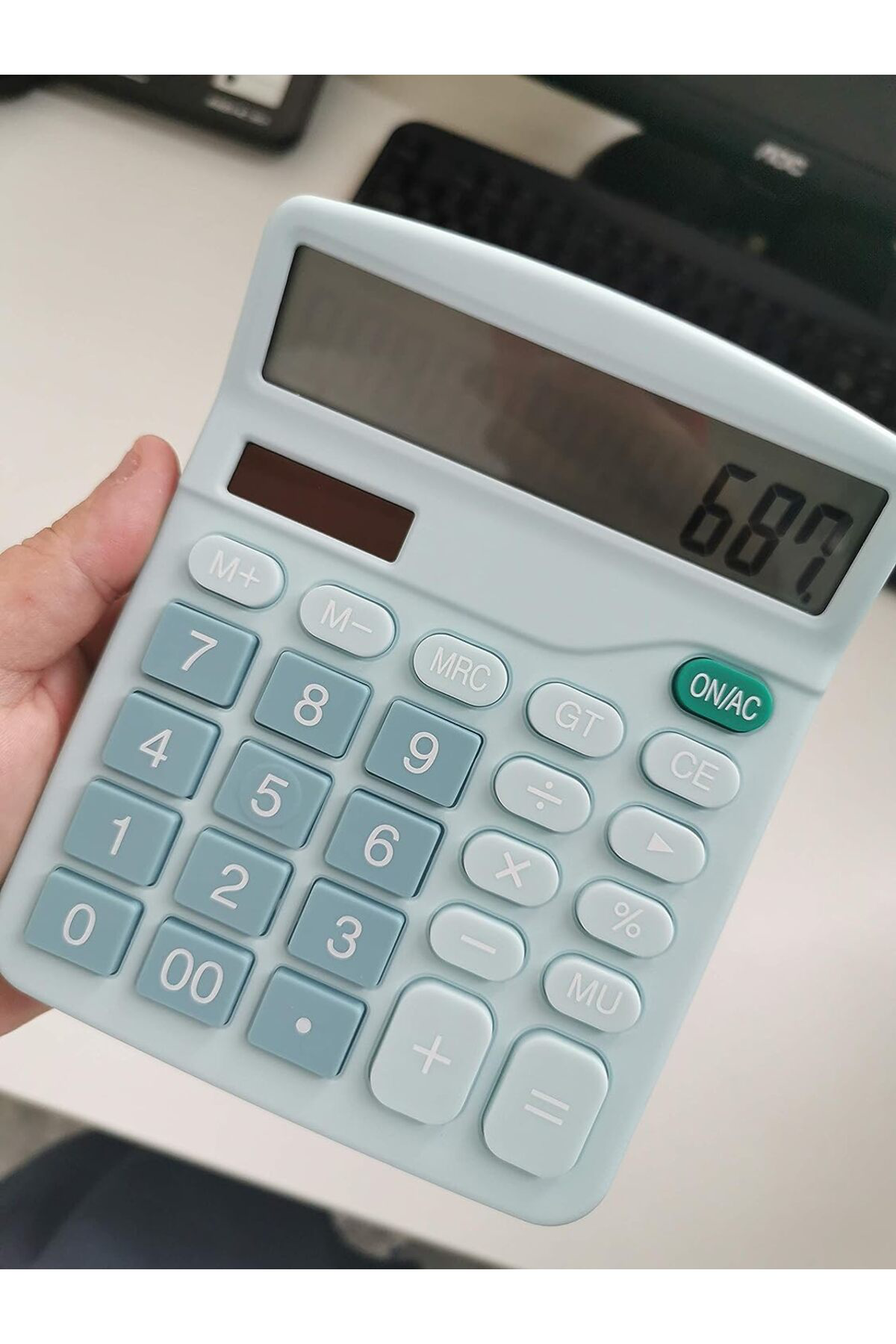 12-bit Güneş Enerjili Standart İşlevli Elektronik Hesap Makinesi 