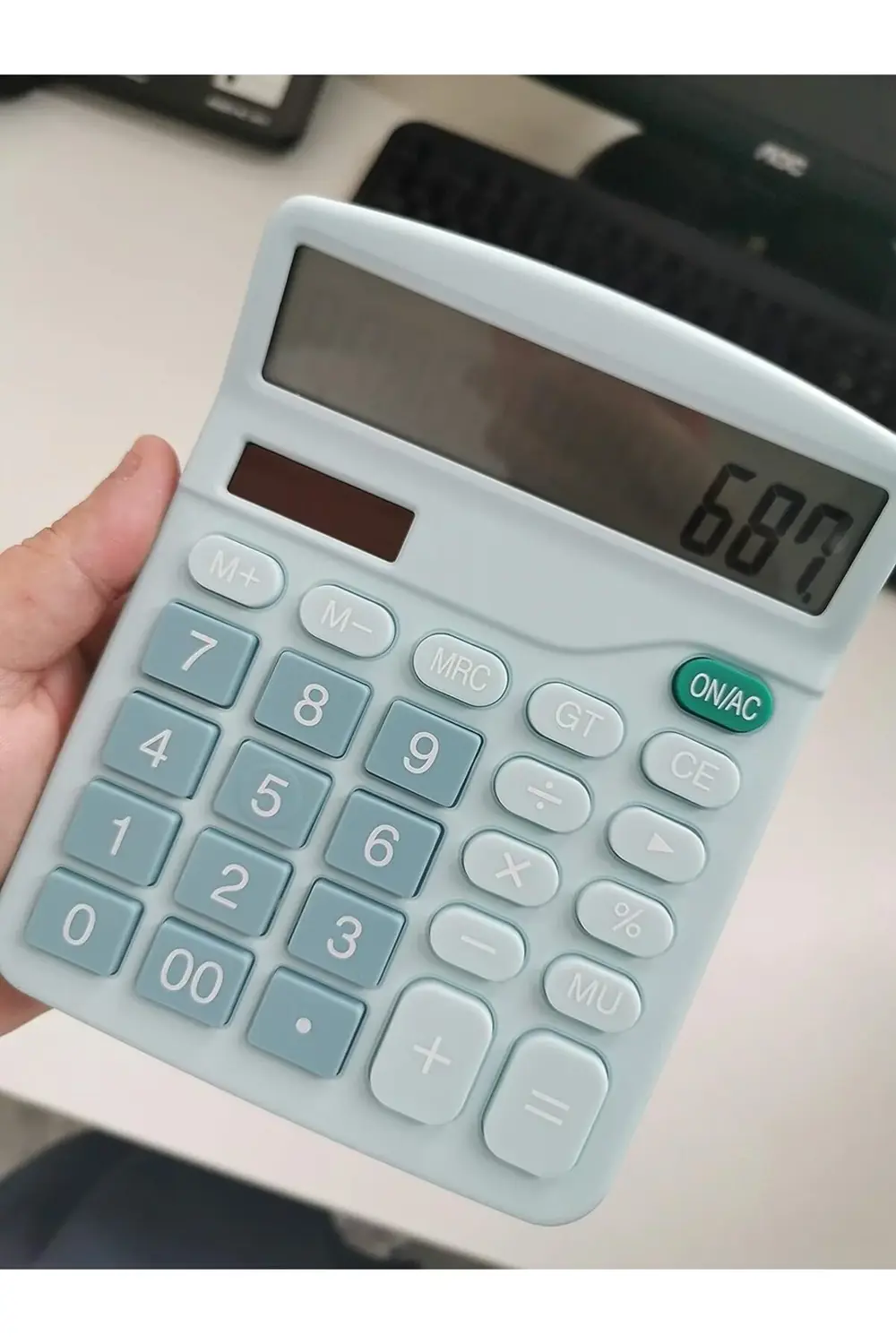12-bit Güneş Enerjili Standart İşlevli Elektronik Hesap Makinesi