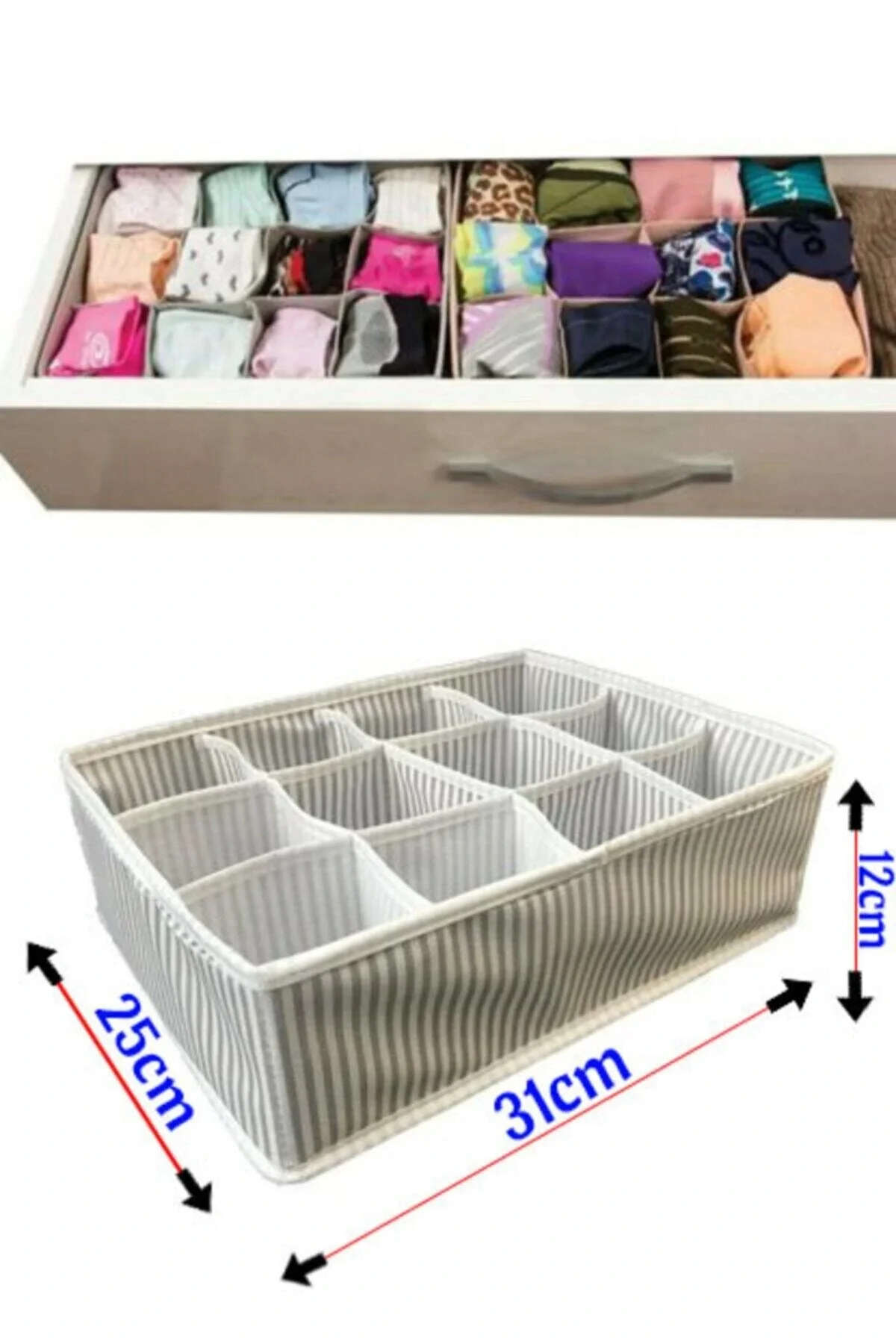 12 Bölmeli Pratik Bölmeli Çekmece Düzenleyici Organizer 12 Bölmeli Pratik Bölmeli Çekmece Düzenleyici Organizer