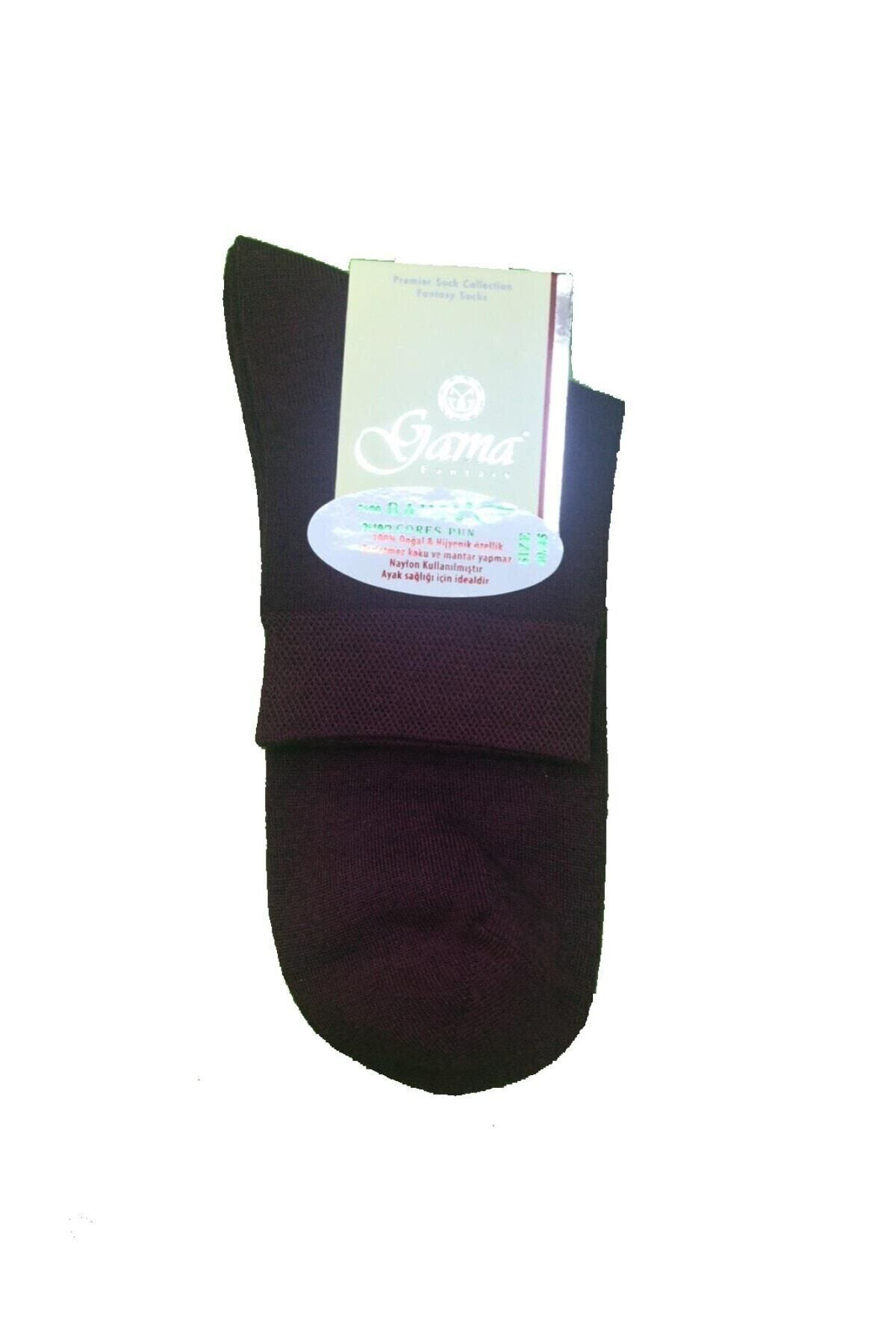 12 Çift Lacivert Renk Yarım Konç Bambu Patik Çorap