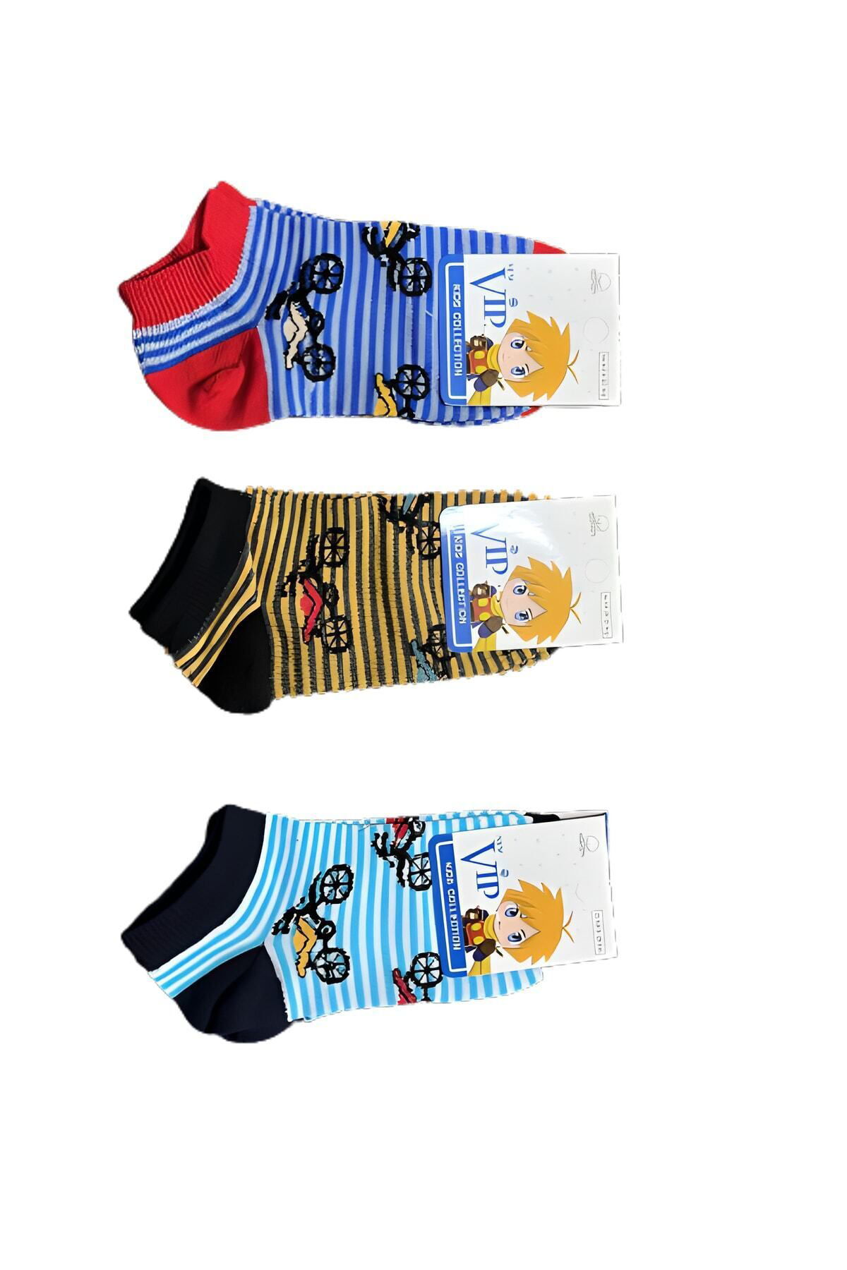 12 Çift Erkek Çocuk Patik Çorap
