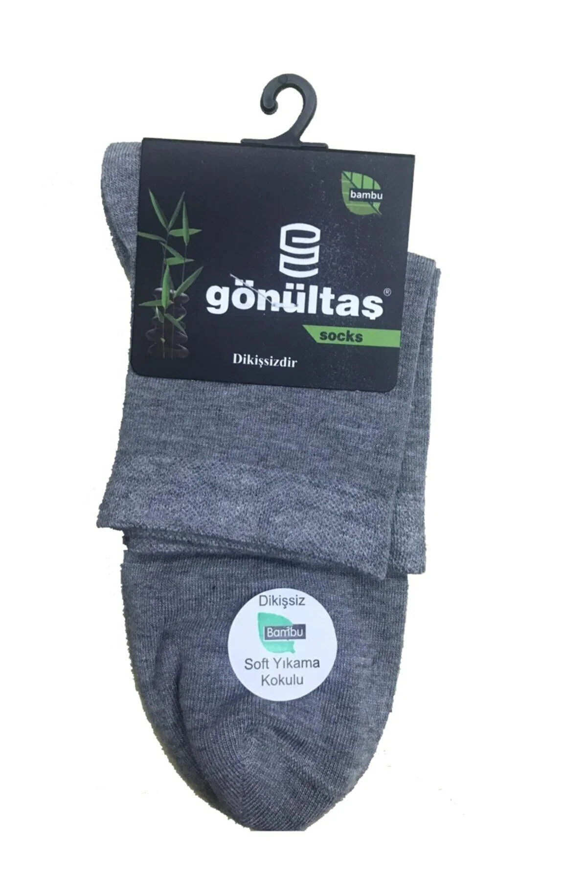 12 Çift Gri Renk Yarım Konç Bambu Çorap 12 Çift Gri Renk Yarım Konç Bambu Çorap
