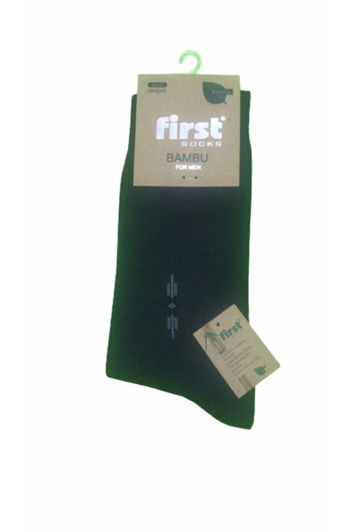 12 Çift Siyah Renk Dikişsiz Bambu Çorap