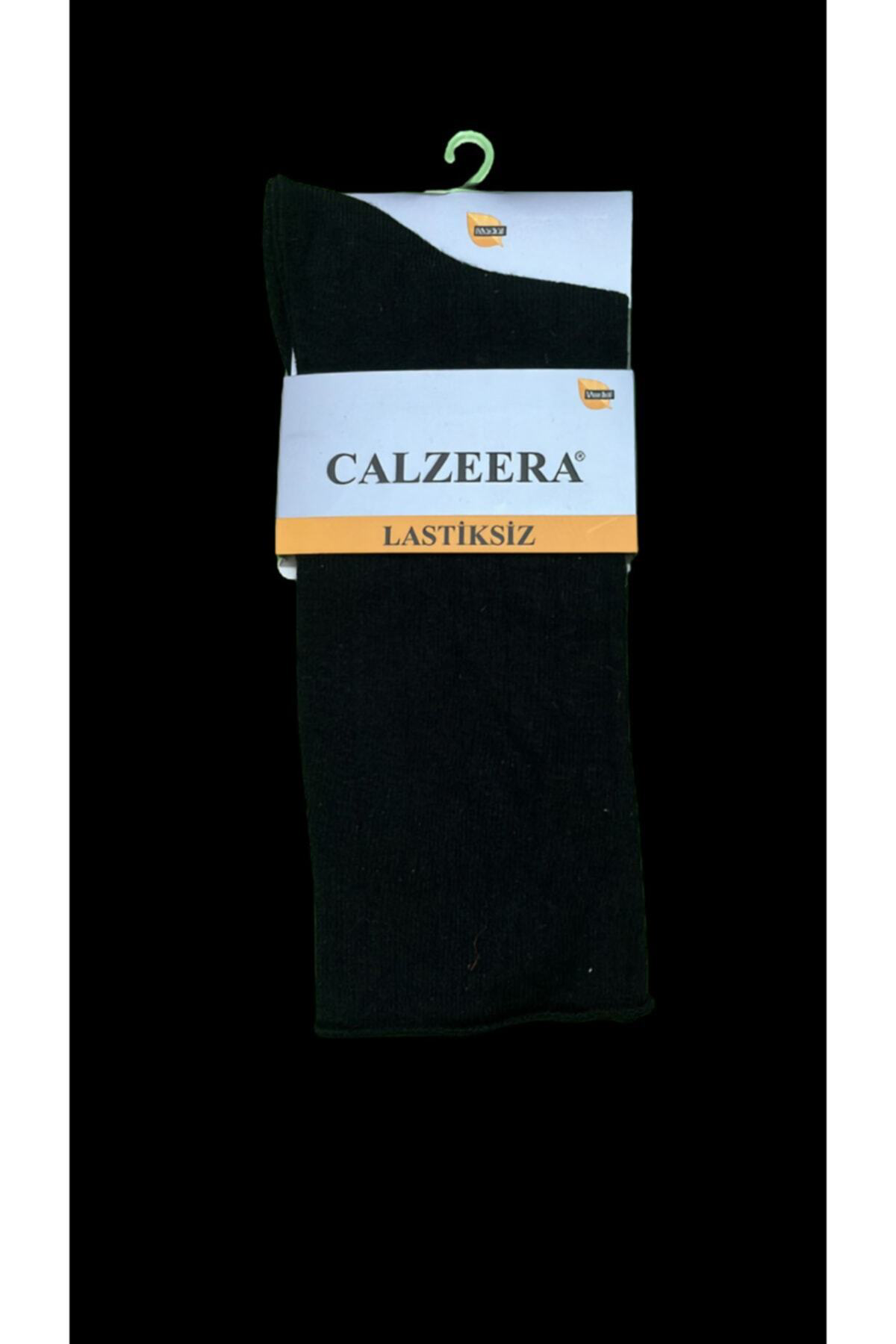 Calzeera 12 Çift Siyah Renk Dikişsiz Modal Çorap