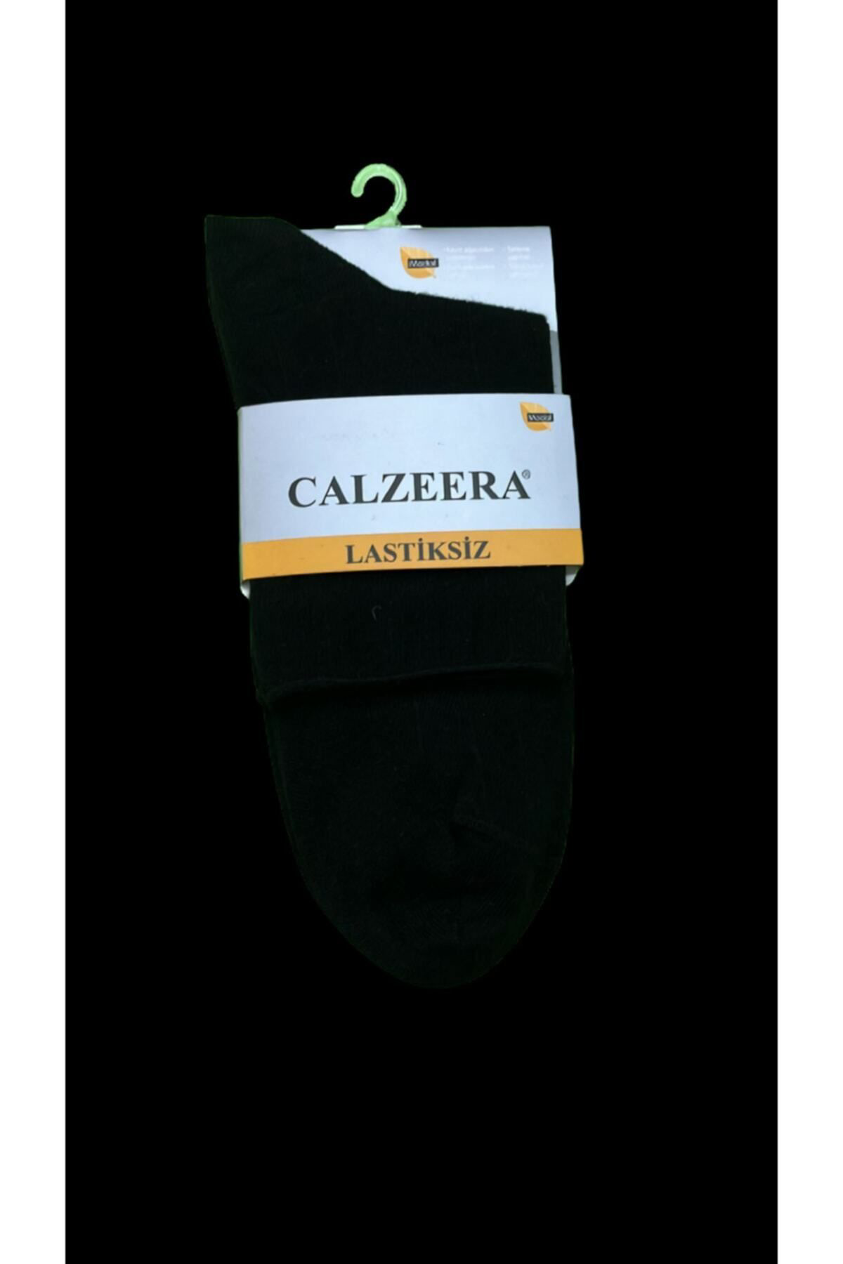 Calzeera 12 Çift Siyah Renk Yarim Konç Dikişsiz Modal Çorap