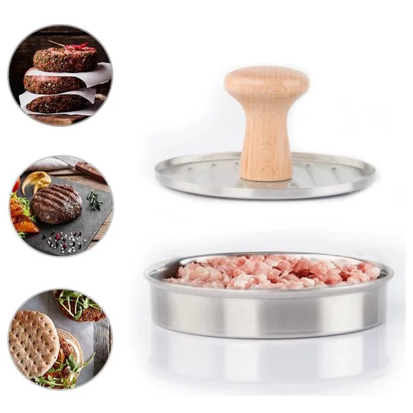 12 cm Hamburger Köfte Şekillendirme Presi Mutfak Gereci