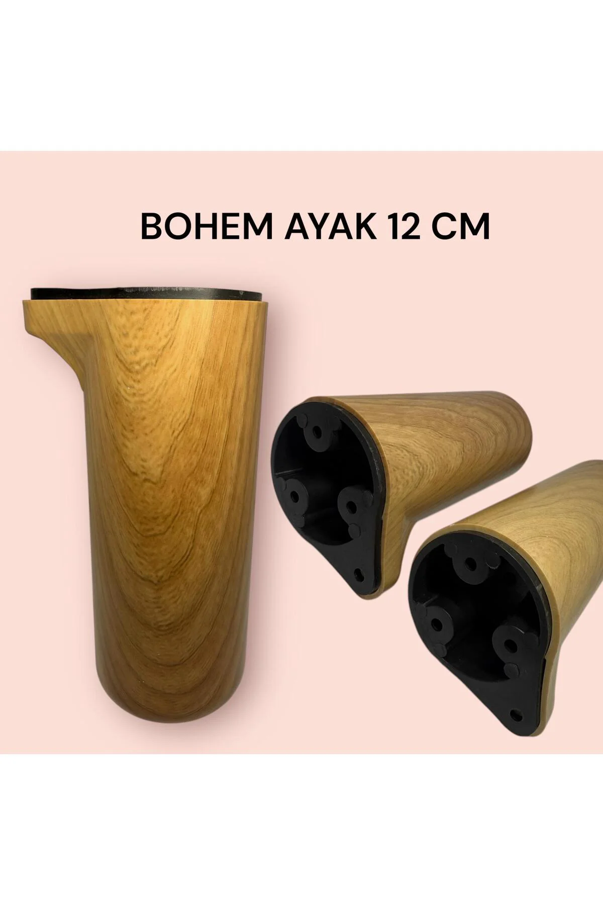 12 CM KÜBİK KAPLAMA AYAK MOBİLYA,TV ÜNİTESİ,DOLAP,KOLTUK,BAZA AYAĞI ( SERT PLASTİK )