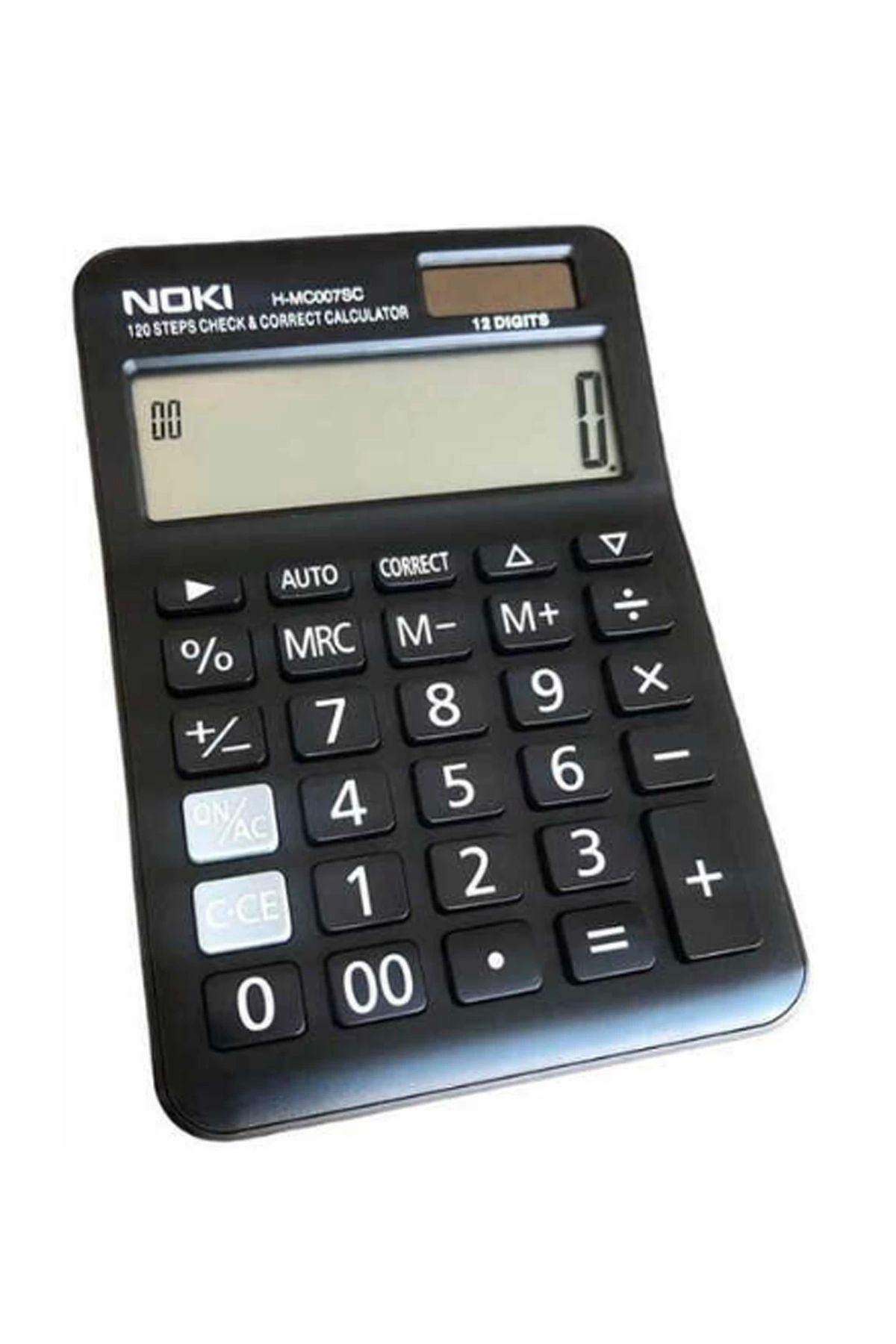 Noki 12 Hane Hesap Makinesi Siyah H-Mc007sc