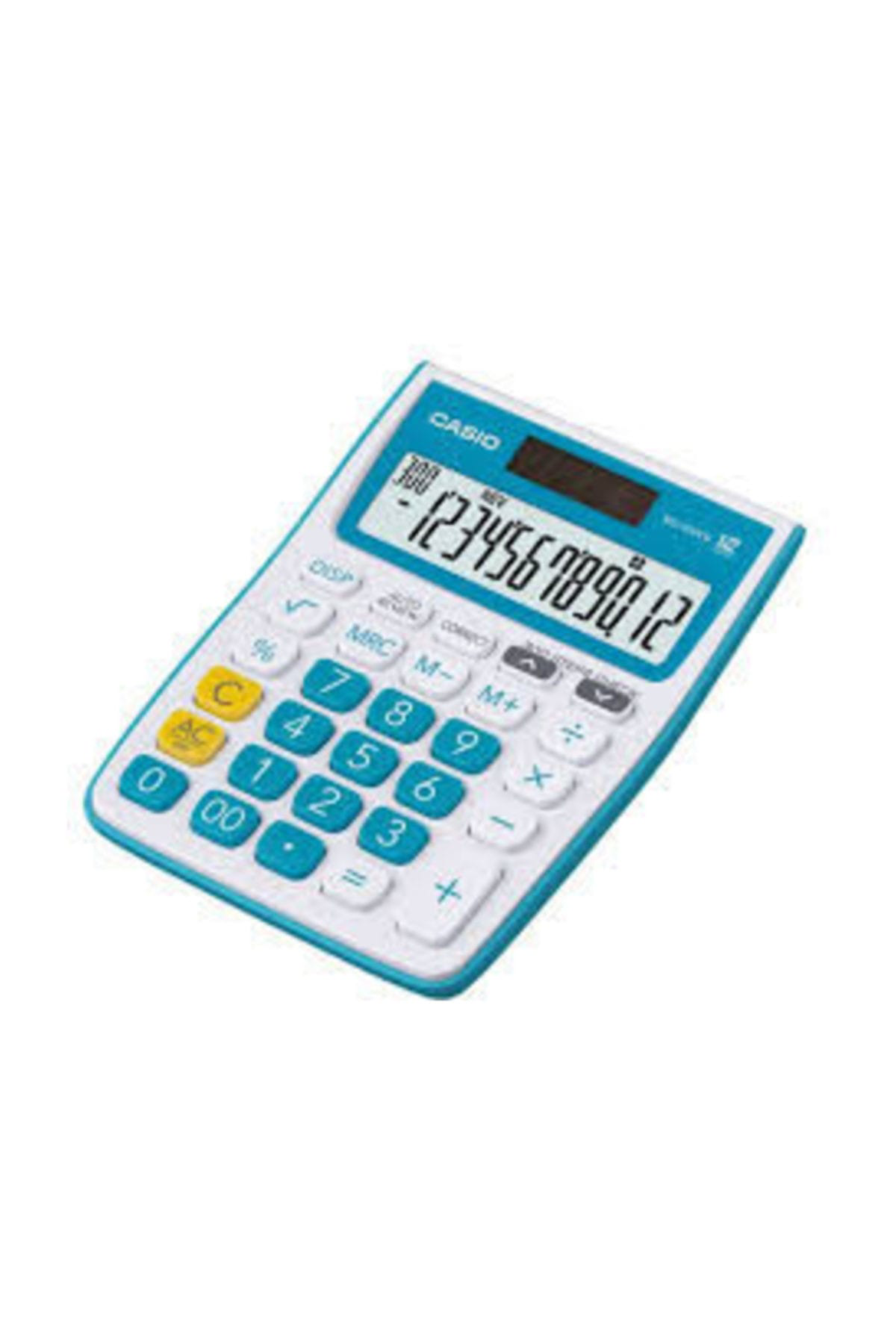 Casio 12 Haneli Masaüstü Hesap Makinesi (Mj-12Vcb-Bu)