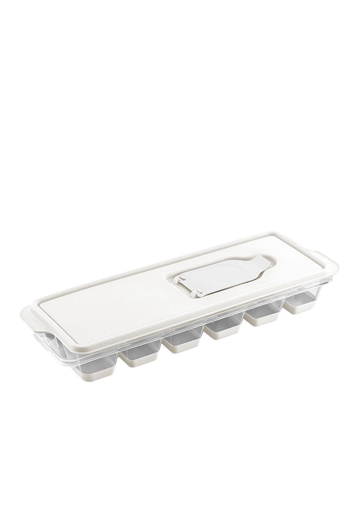 12 Hazneli Bas Çıkar Buzluk & Buz Kabı Mavi