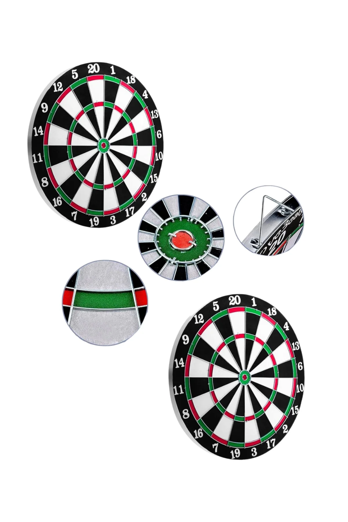 12 İnç Ahşap Dart Tahtası 4 Adet Metal Uçlu Dart Oku Dahil