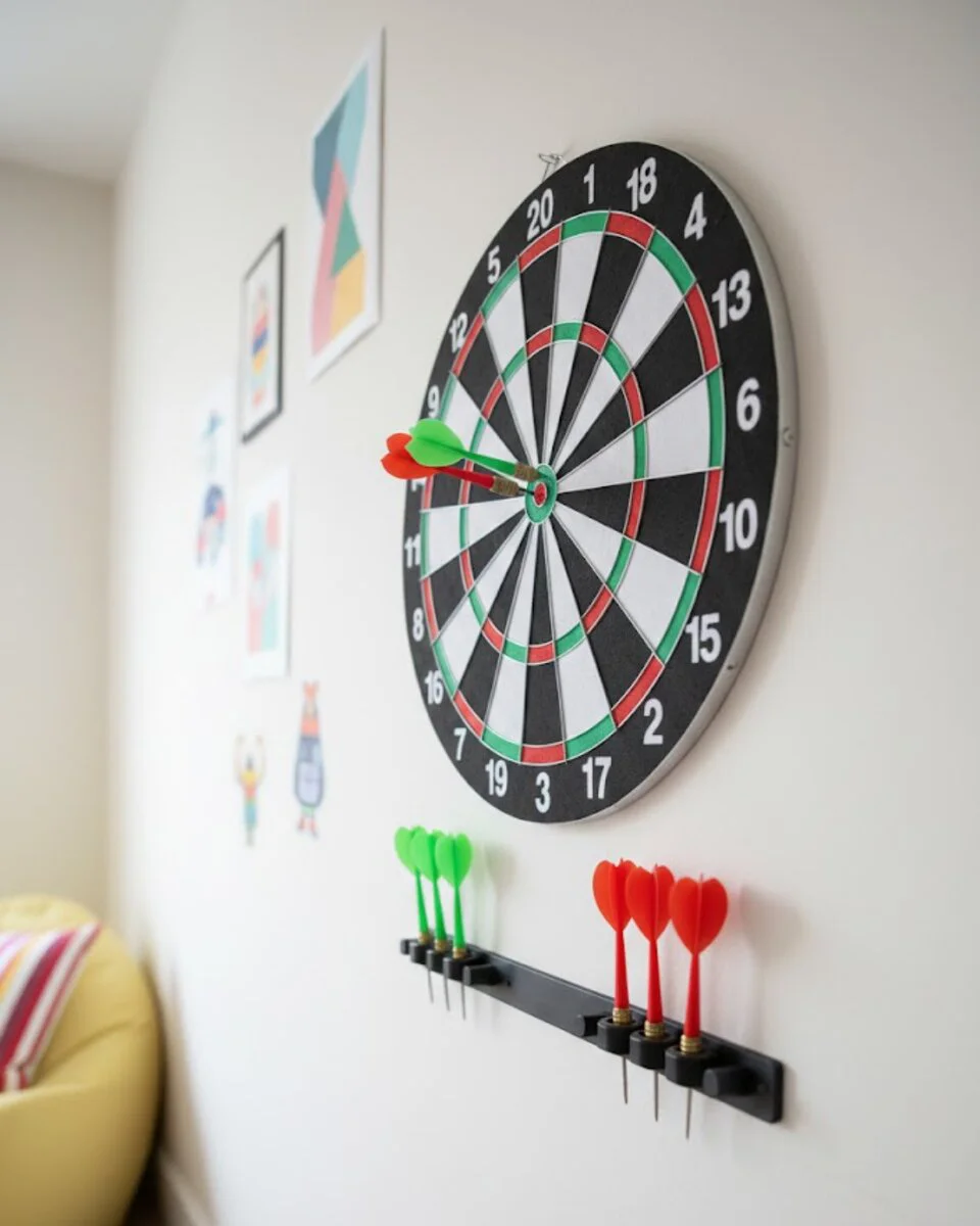 12 inç Dart Tahtası Seti - Evde Eğlence ve Profesyonel Oyun Deneyimi