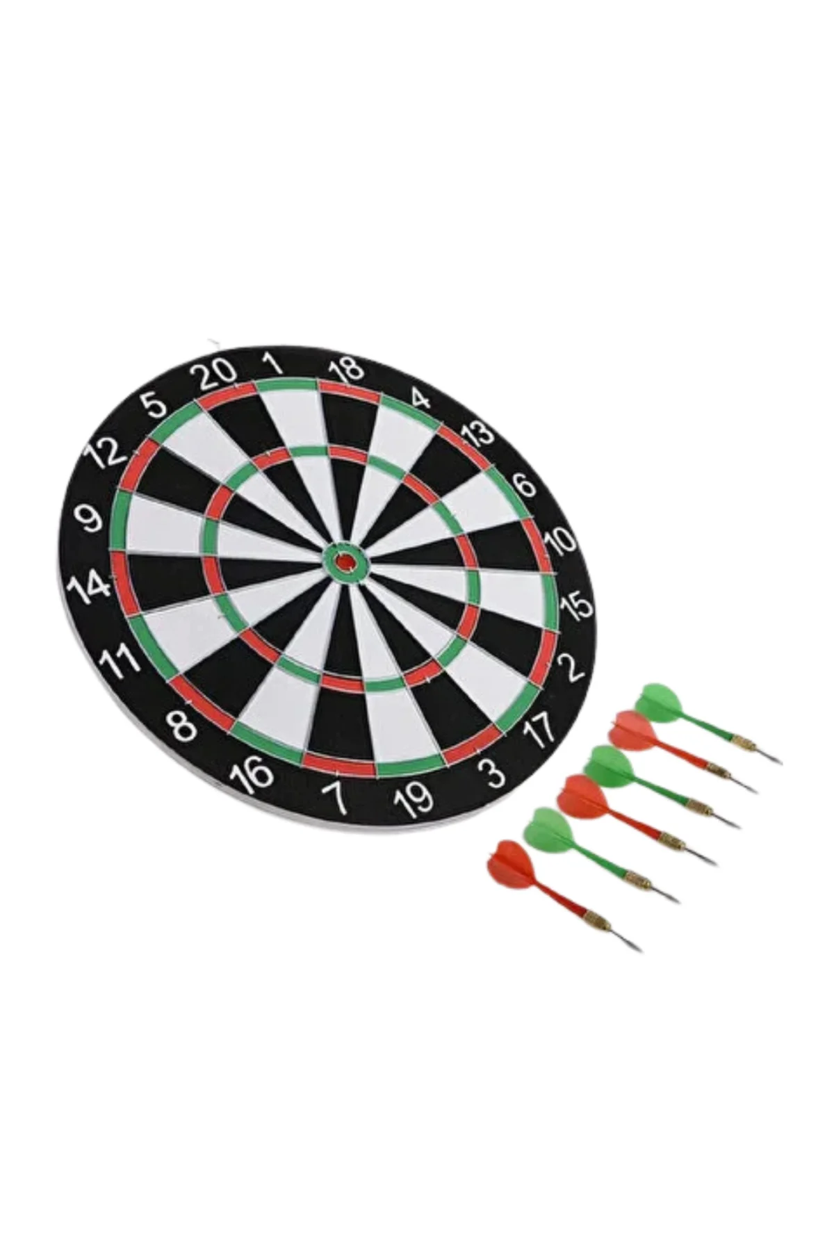 12 İnç Dart Tahtası 4 Adet Metal Uçlu Dart Oku Kolay Montajlı