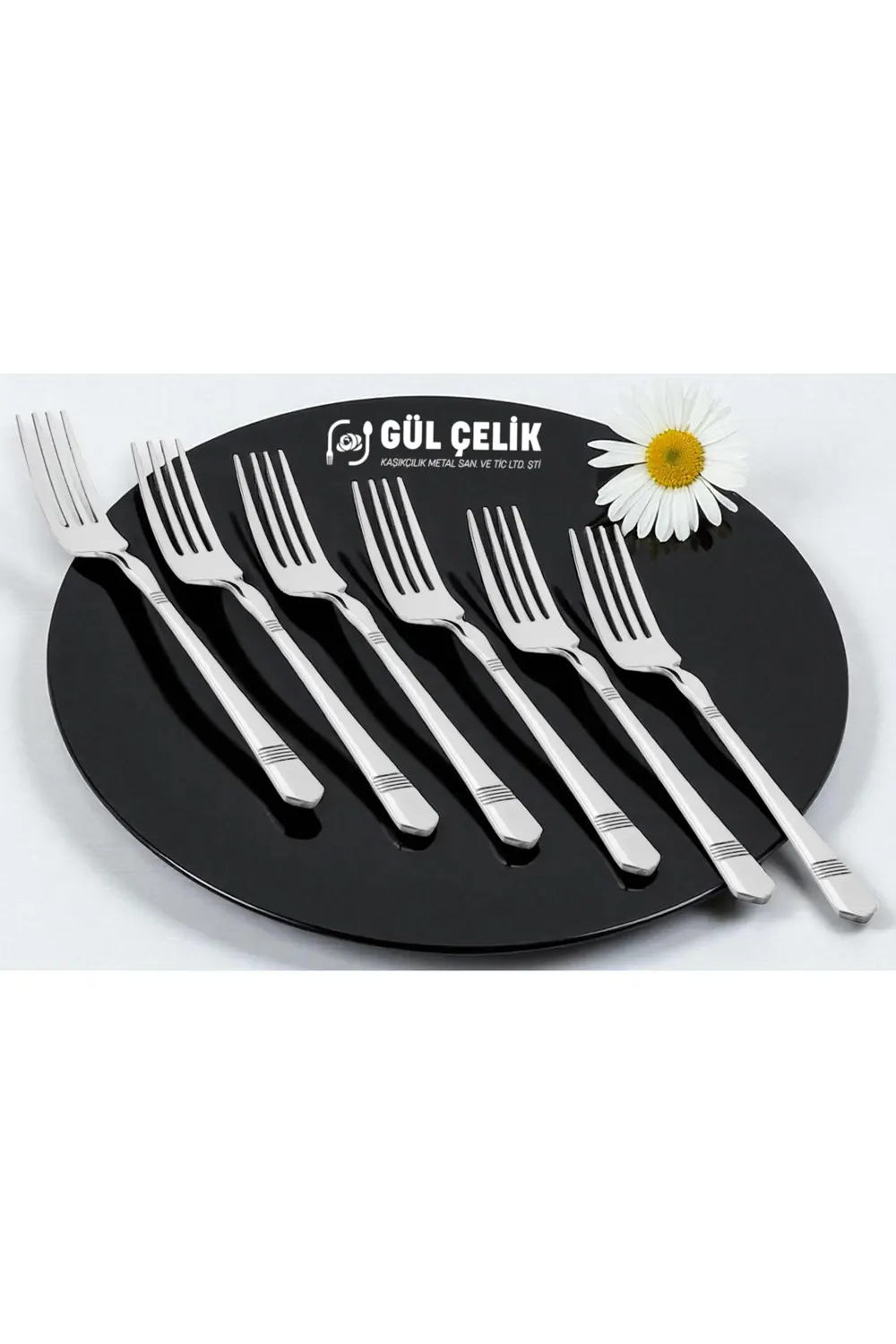 12 Kişilik Tatlı Çatalı Alvina Model 304 Kalite 18/10 Paslanmaz Ç