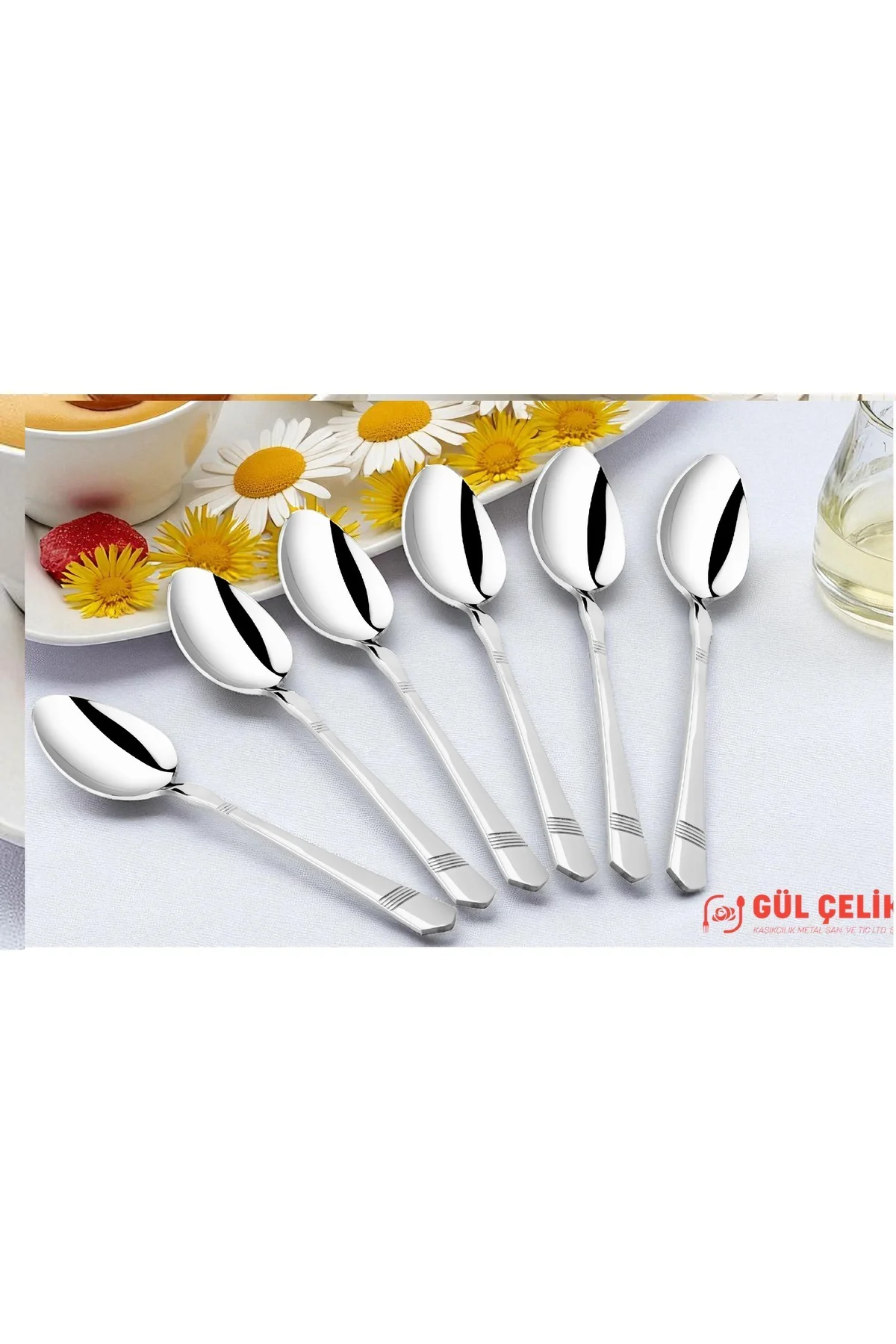 12 Kişilik Tatlı Kaşığı Alvina Model 304 Kalite 18/10 Paslanmaz Ç