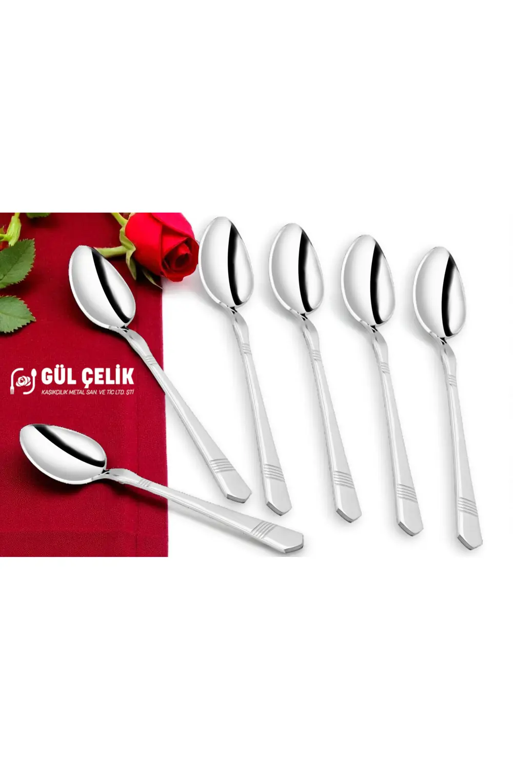 12 Kişilik Yemek Kaşığı Alvina Model 304 Kalite 18/10 Paslanmaz Ç