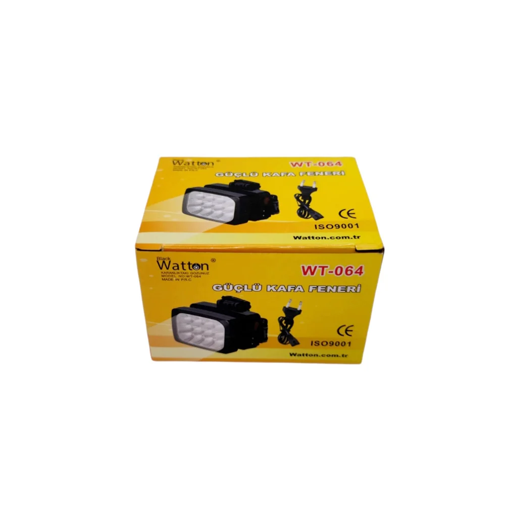 12 Ledli Güçlü Şarjlı Kafa Lambası WT-064