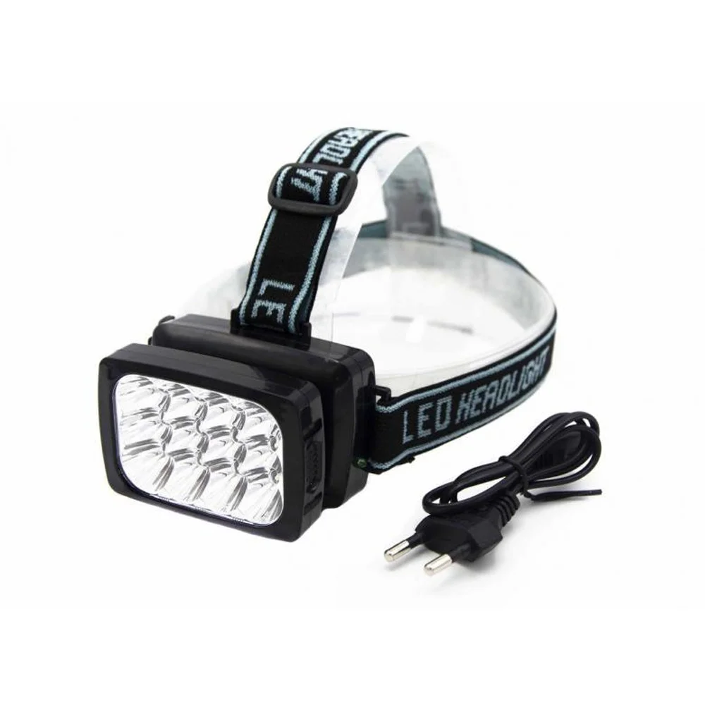 12 Ledli Güçlü Şarjlı Kafa Lambası Wt-064