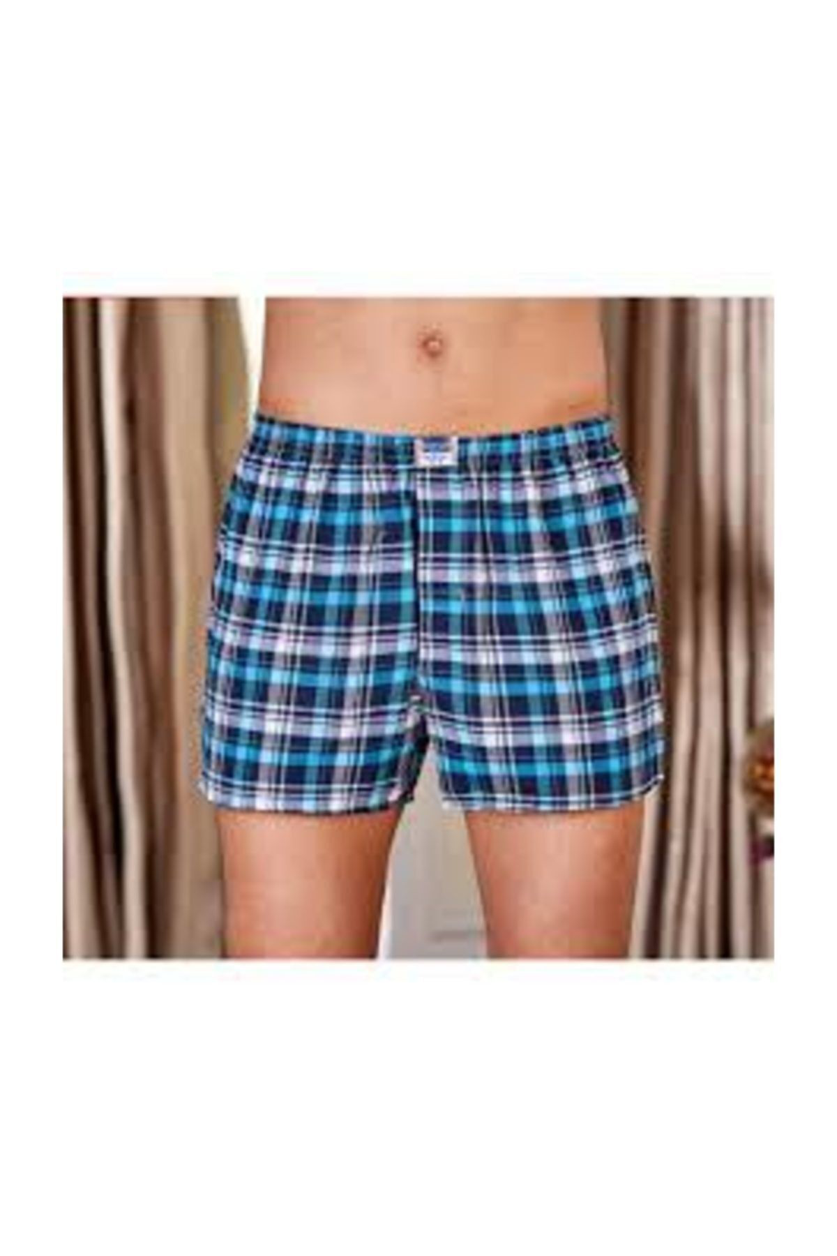 12 Li Erkek Poplin Boxer