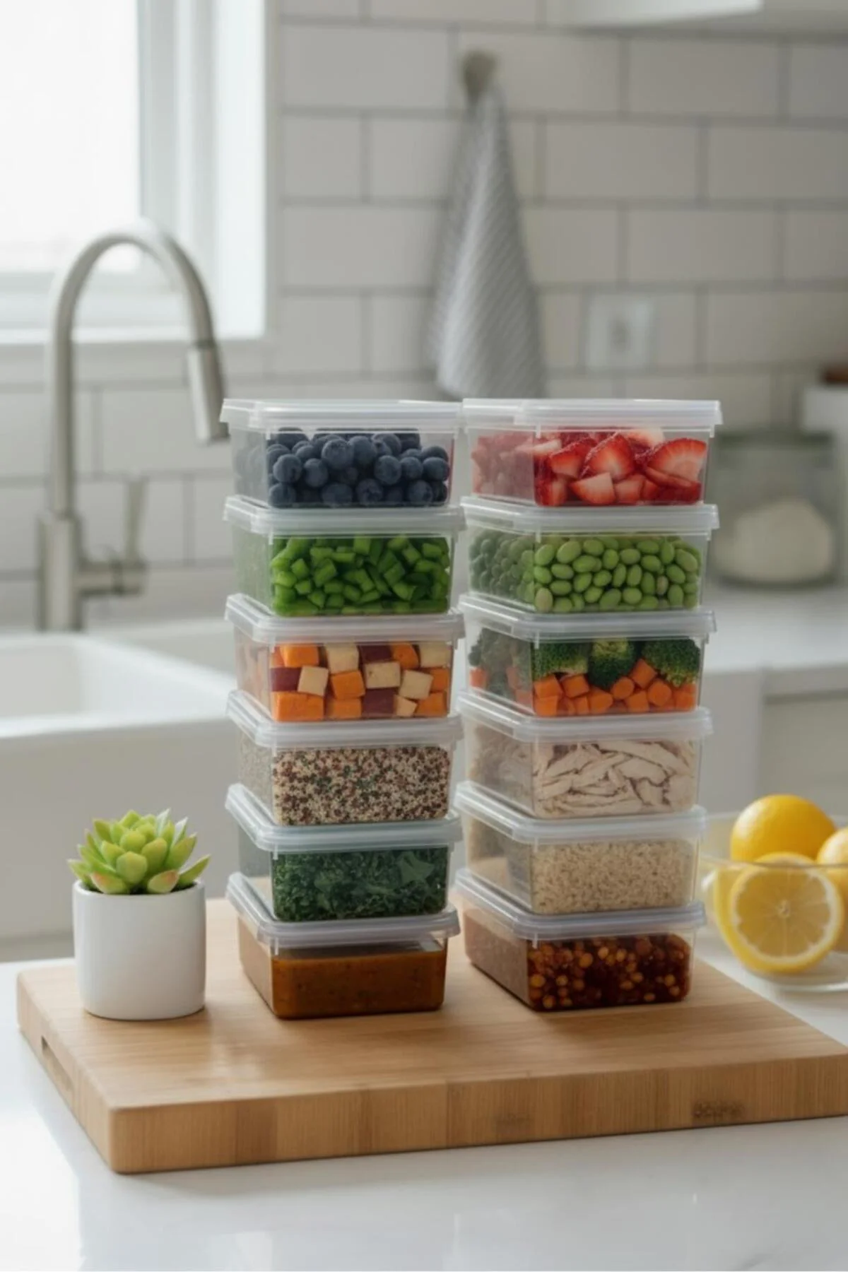 12 li Kapaklı Derin Saklama Kabı Buzdolabı Düzenleyici 1.5 Lt