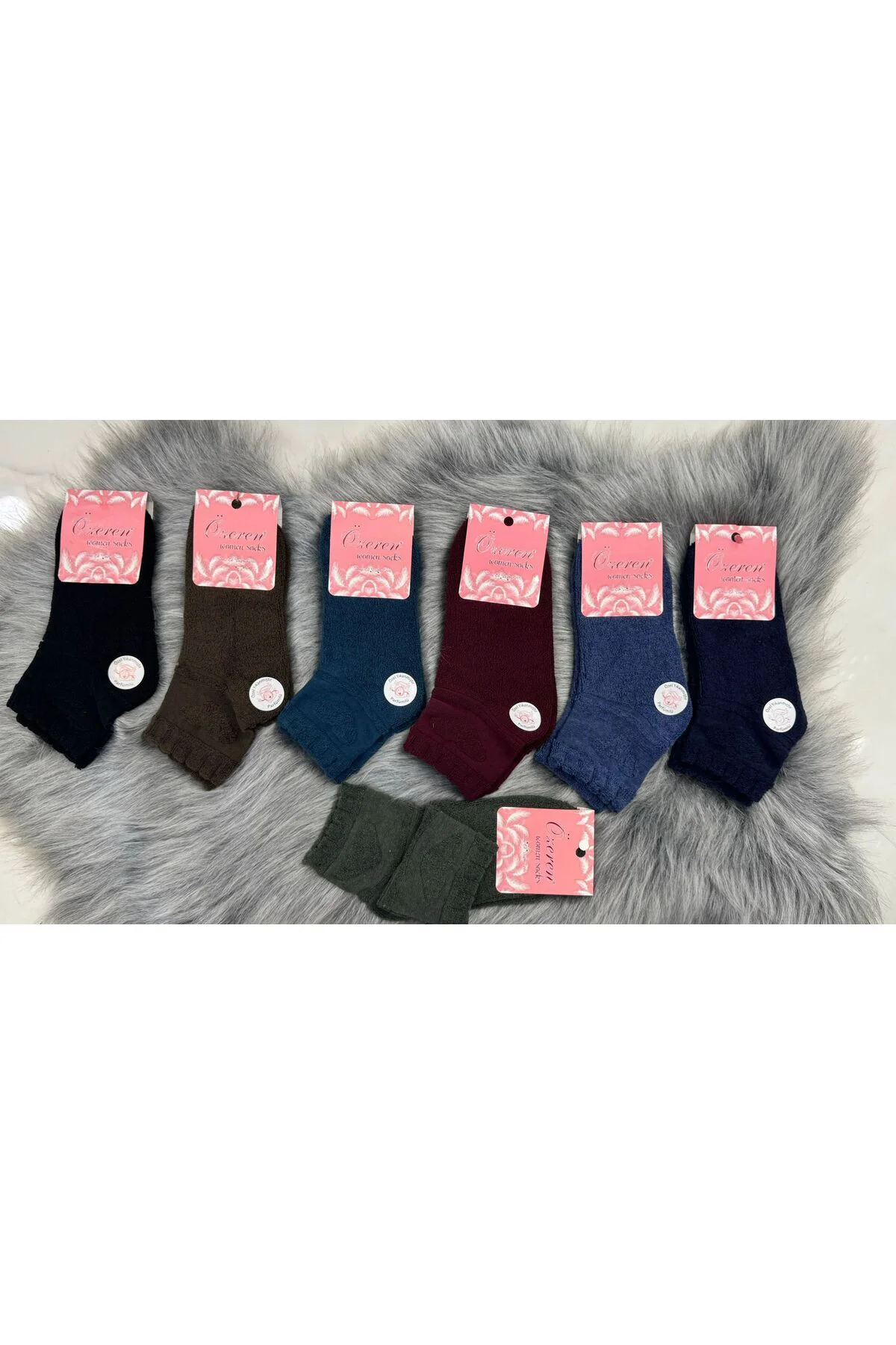 (12 Lİ PAKET )ÖZEREN KIŞLIK HAVLU YUMUŞAK ÇORAP