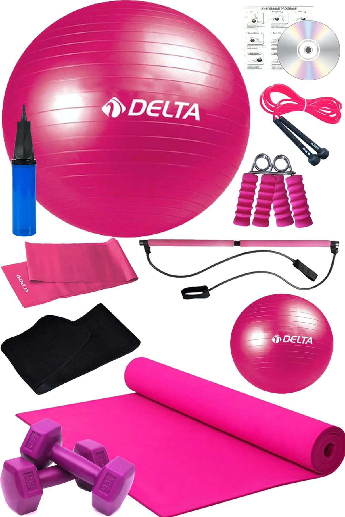 12 Li Pilates Studio Aleti Barı Pilates Seti Pilates Minderi 1 Kg