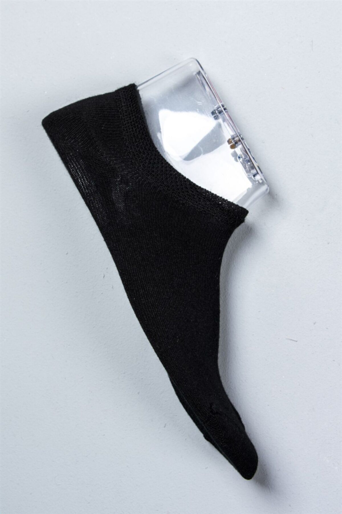 Gönültaş 12 Li Siyah Erkek Bambu Dikişsiz Sneaker Babet Çorap