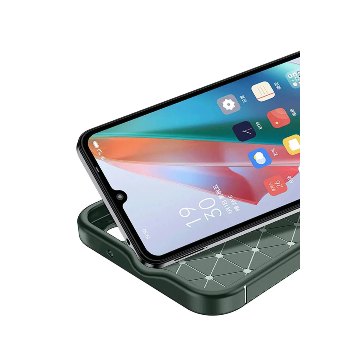 12 Lite Auto Focus Karbon Kılıf - Koyu Yeşil - Maksimum Koruma ve Stil