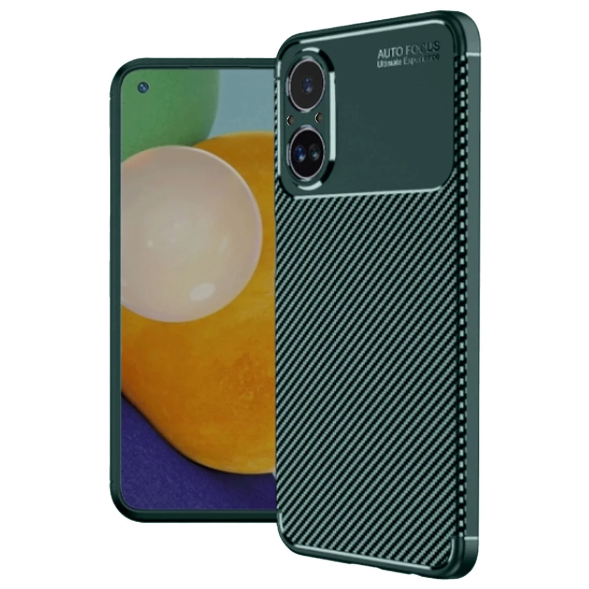 12 Lite Auto Focus Karbon Kılıf - Koyu Yeşil - Maksimum Koruma ve Stil