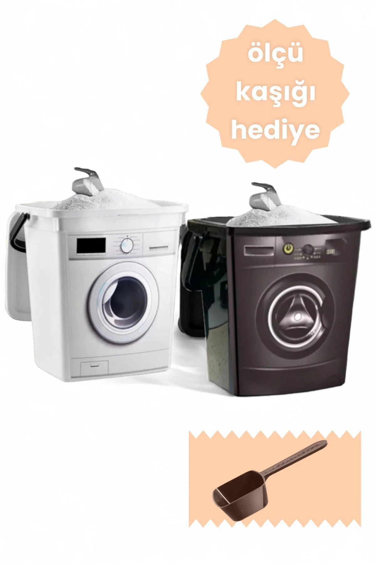 12 Litre Dekoratif Deterjanlık Deterjan Kutusu Deterjan Kabı - 6 6l Makine Şekilli