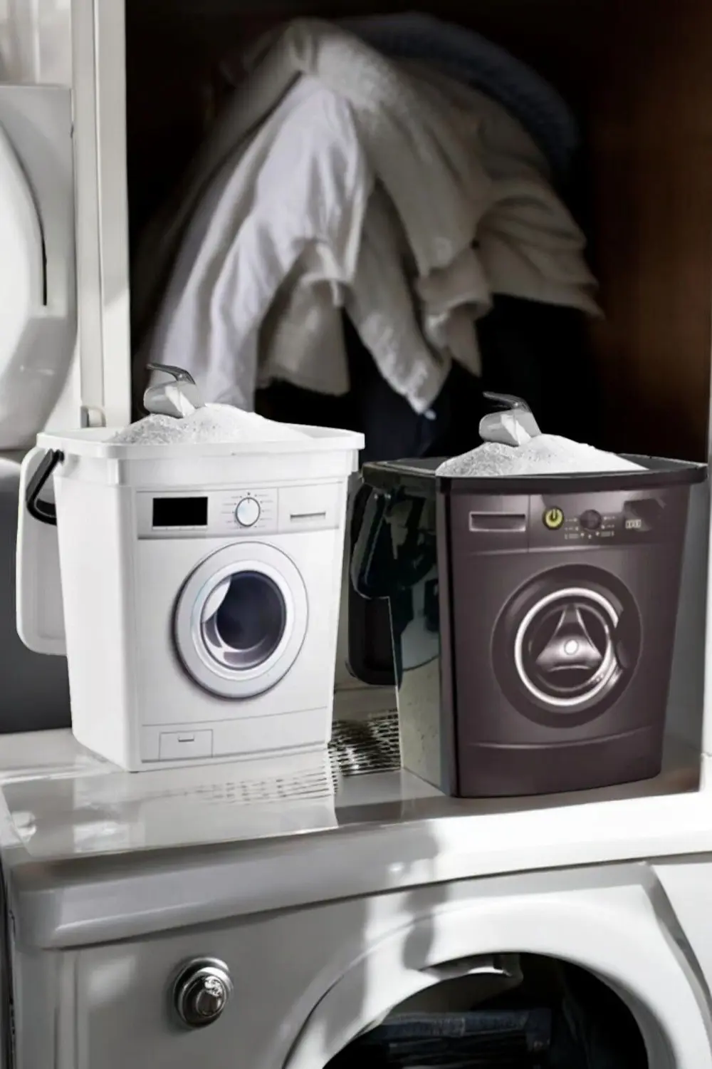 12 Litre Dekoratif Deterjanlık Deterjan Kutusu Deterjan Kabı - 6