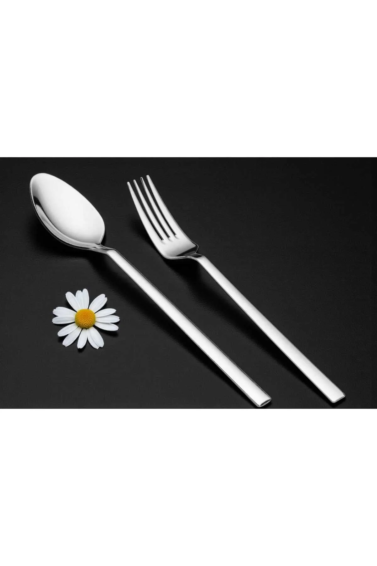 12 Parça 6 Kişilik Yemek Kaşığı Yemek Çatalı Takımı Sade Model 18