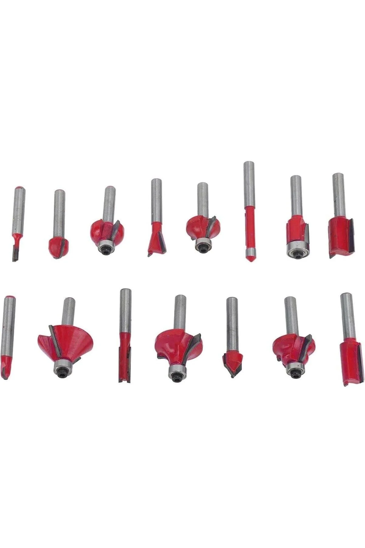 12 Parça Freze Uç Takımı Ahşap Oyma Ağaç Delme Özel Ahşap Çantalı Set 6 mm - Görsel 8