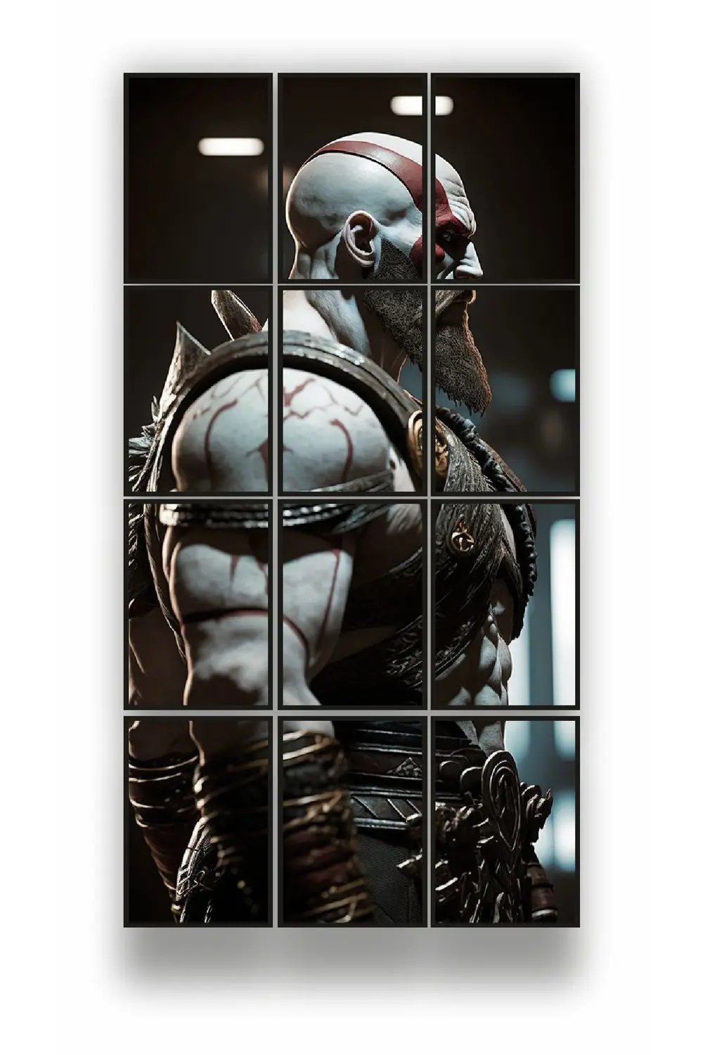 12 parça God of war Critos Çerçeve Görünümlü Mdf tablo Duvar Süsü Fiyatı, Yorumları ve Özellikleri