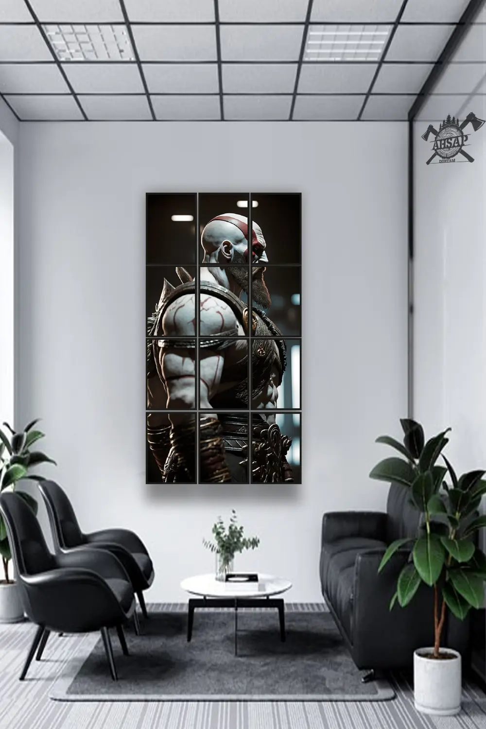 12 parça God of war Critos Çerçeve Görünümlü Mdf tablo Duvar Süsü Fiyatı, Yorumları ve Özellikleri