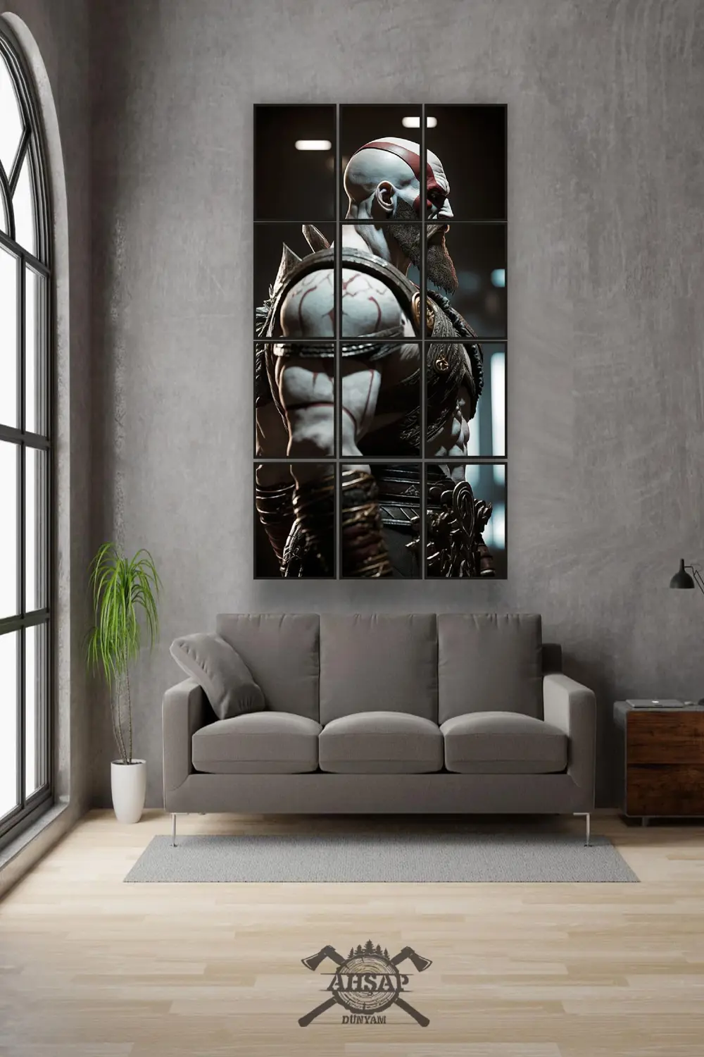 12 parça God of war Critos Çerçeve Görünümlü Mdf tablo Duvar Süsü Fiyatı, Yorumları ve Özellikleri