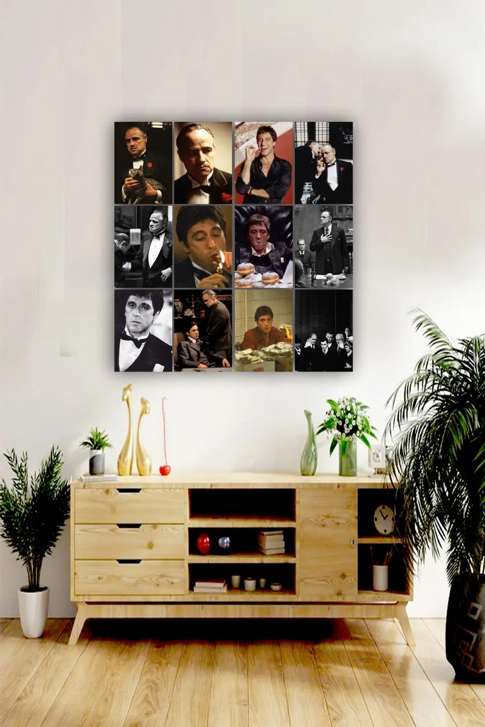 12 parça Godfather Resimleri Çerçeve Görünümlü Mdf tablo Duvar Sü