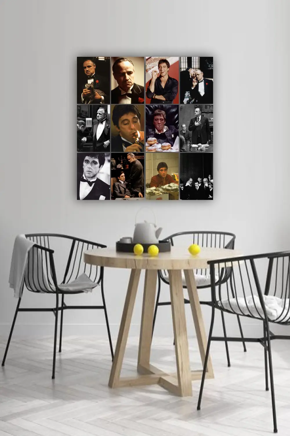 12 parça Godfather Resimleri Çerçeve Görünümlü Mdf tablo Duvar Sü