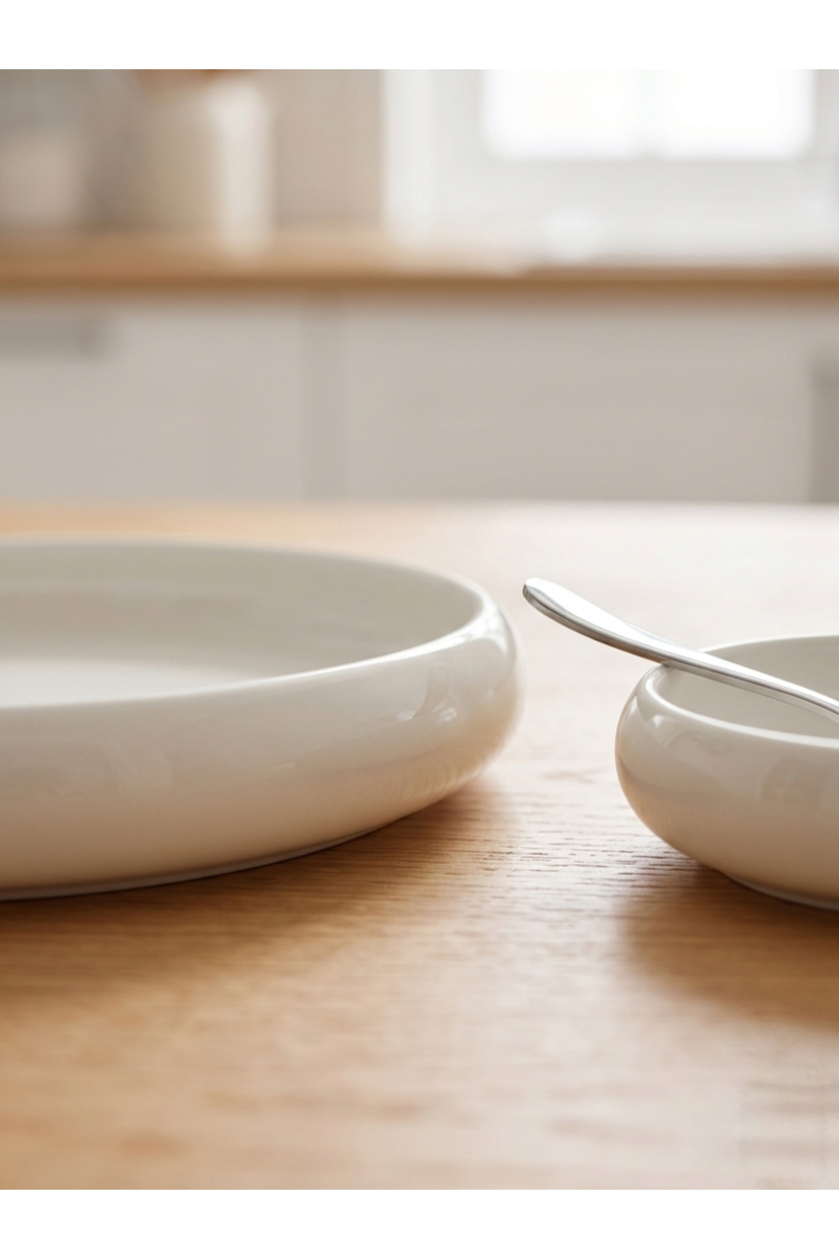 12 Parça Porselen Kahvaltı Takımı Sunum Seti 23.5cm Servis 28cm S