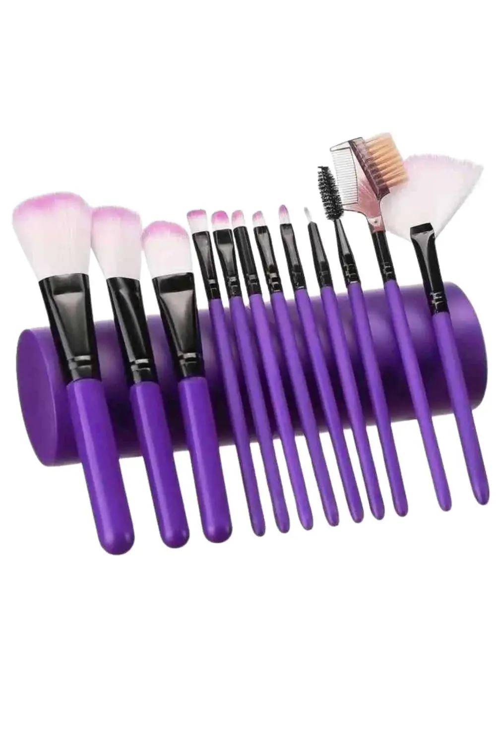 12 Parça Profesyonel Makyaj Fırça Seti